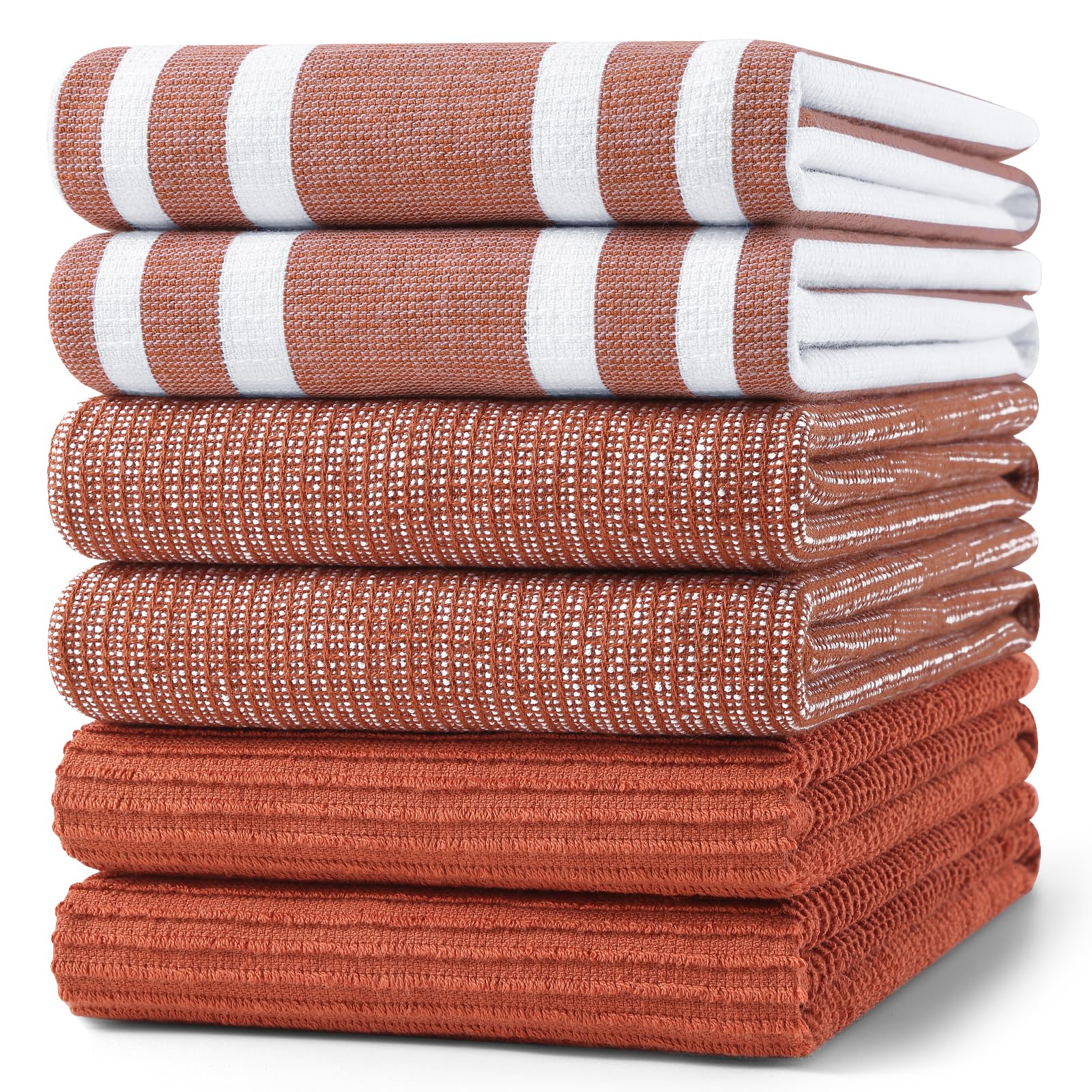 Cotton 380 GSM Premium Kitchen Towels (6 Count)