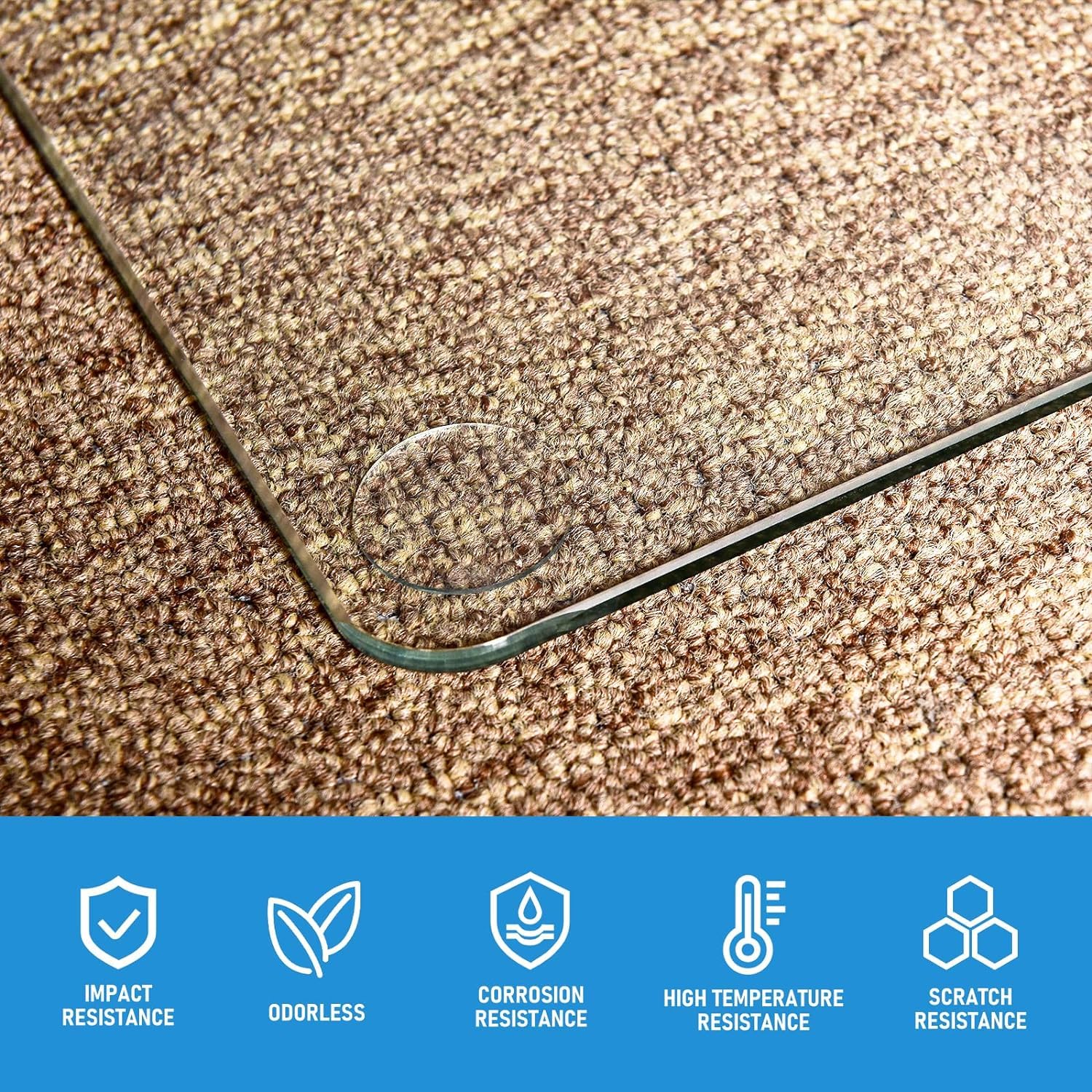 36" x 46" Office Chair Mat for Carpet