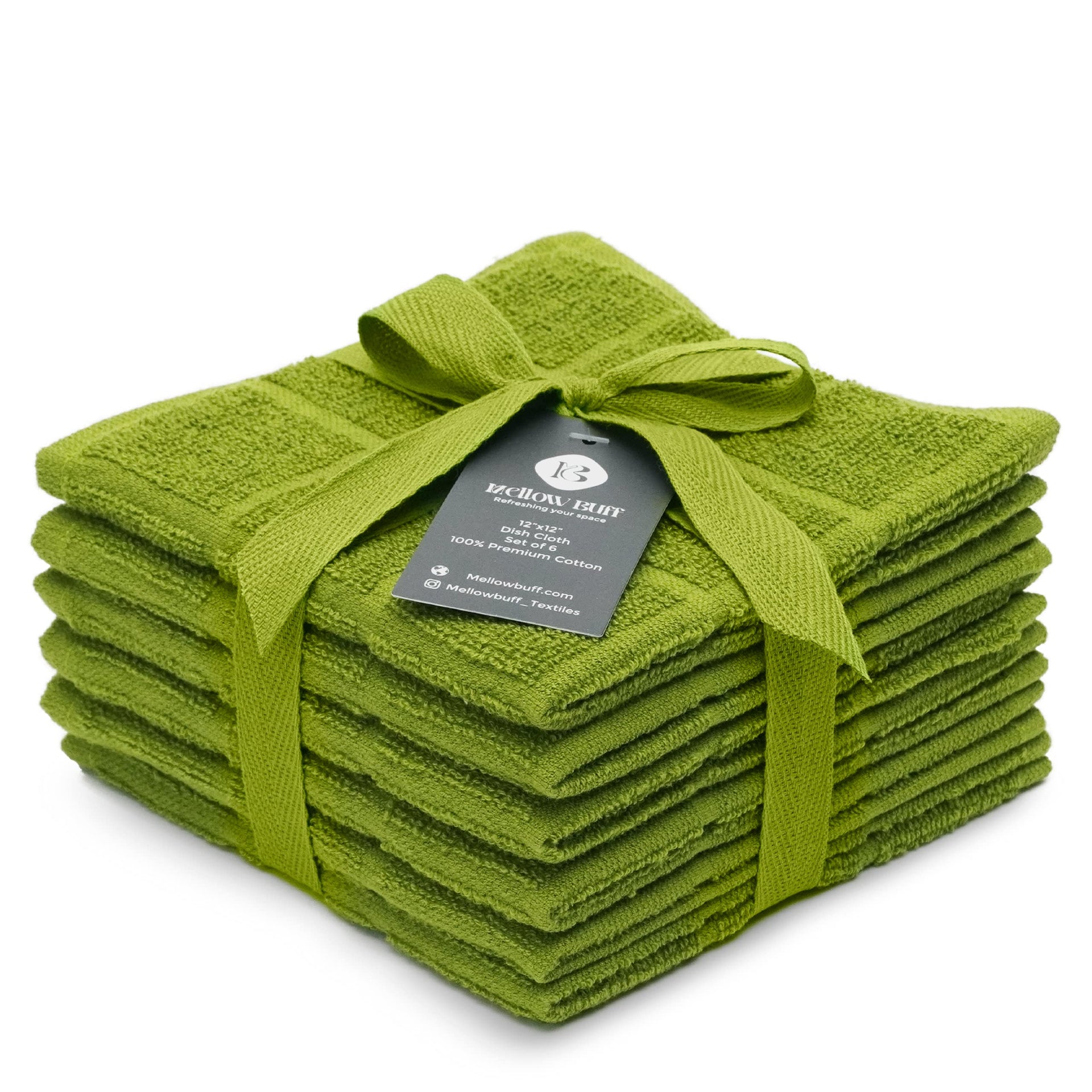 100% Cotton Terry Dish Cloth & Dish Towel (6 Count)