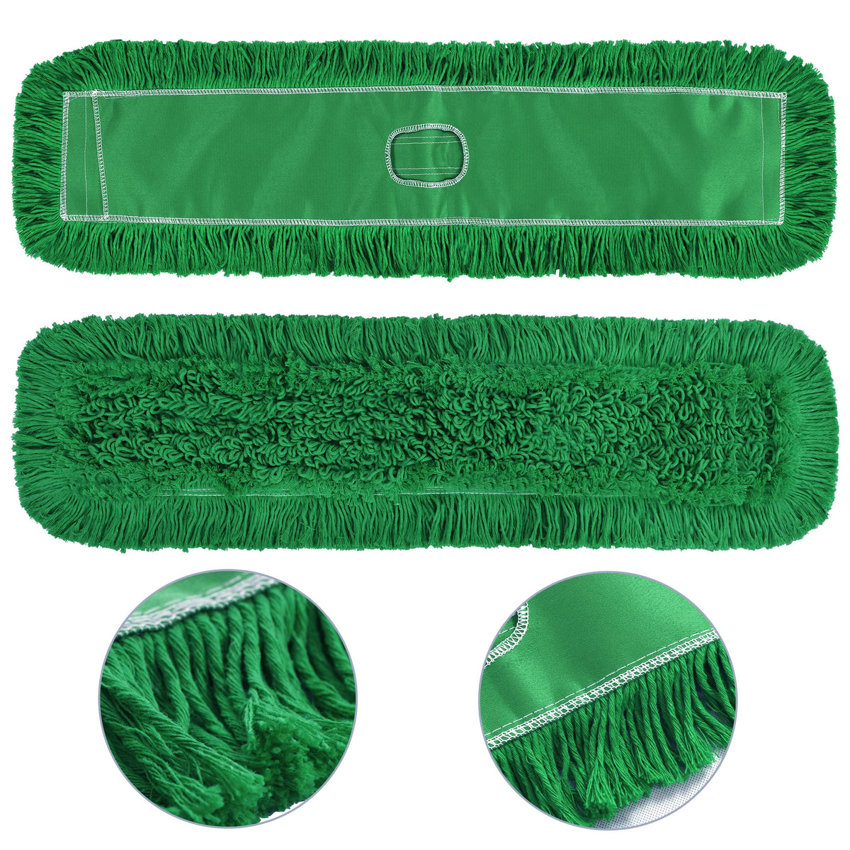 Matthew Cleaning 36'' Industrial Strength Cotton Dust Mop Refill Washable Replacement Heads for Residential & Commercial Use Fit Standard Dust Mop Frames - ModHome Supplies