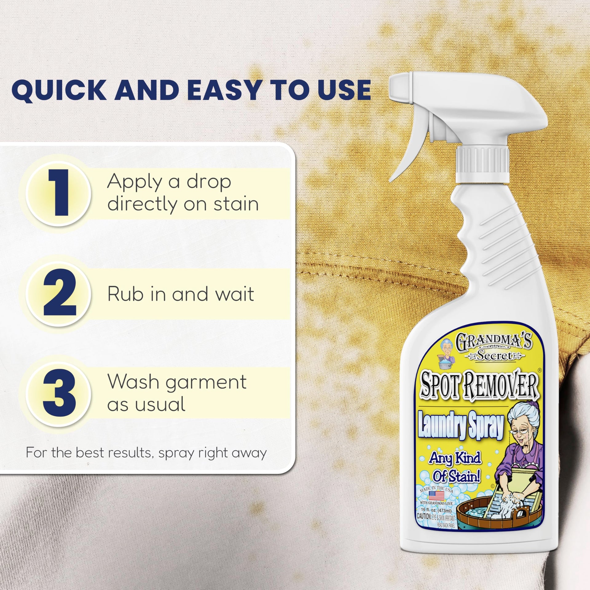Spot Remover Laundry Spray (32 Ounce)