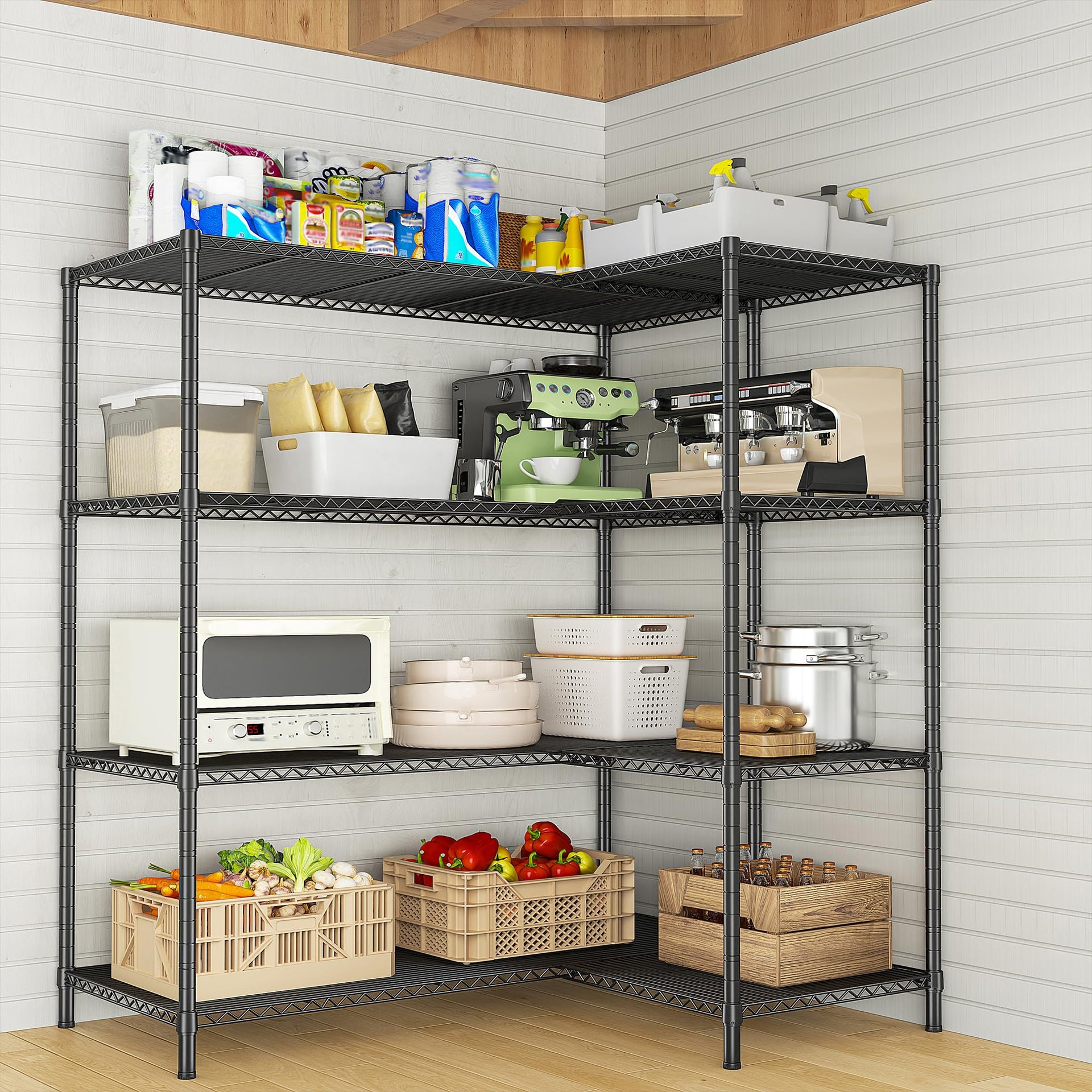 52.4W Wire Shelving Rack (2 Count)