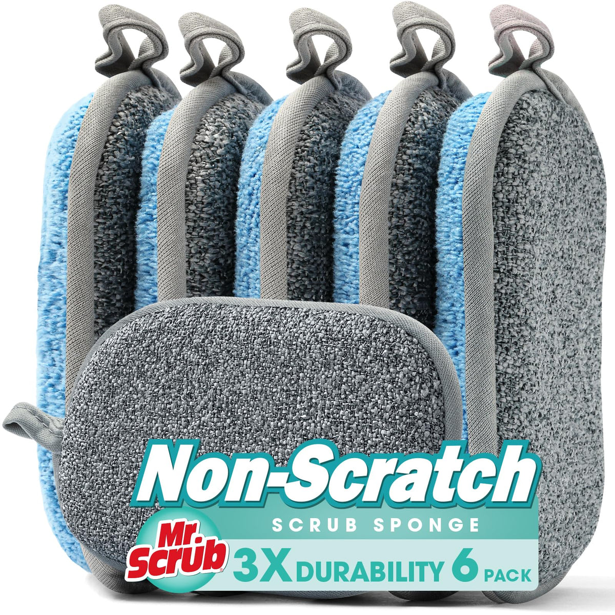 Sponges Kitchen Dish Sponge for Washing Dishes Cleaning Kitchen (6 Count)