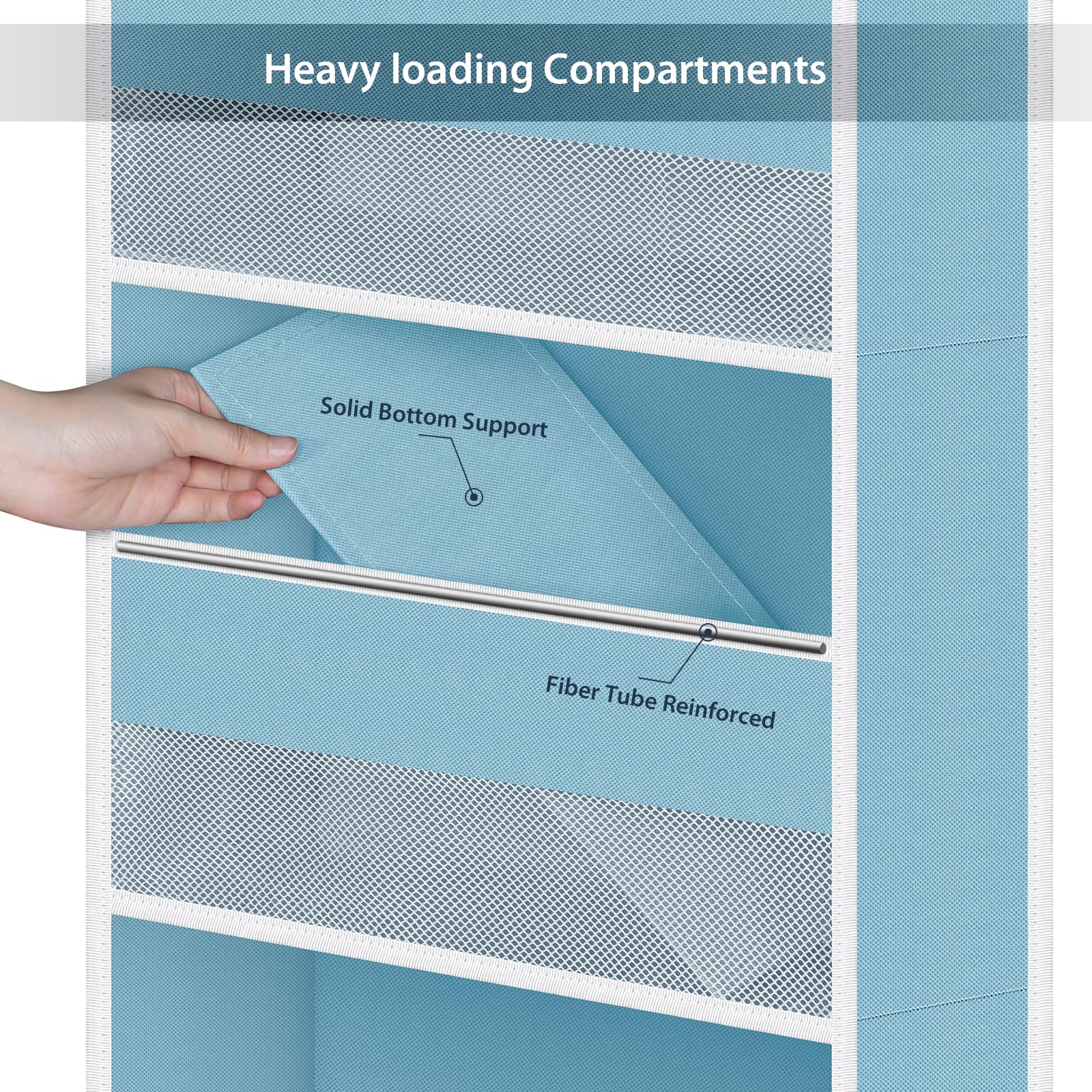 Fabric Over Door Hanging Organizer for Baby Nursery