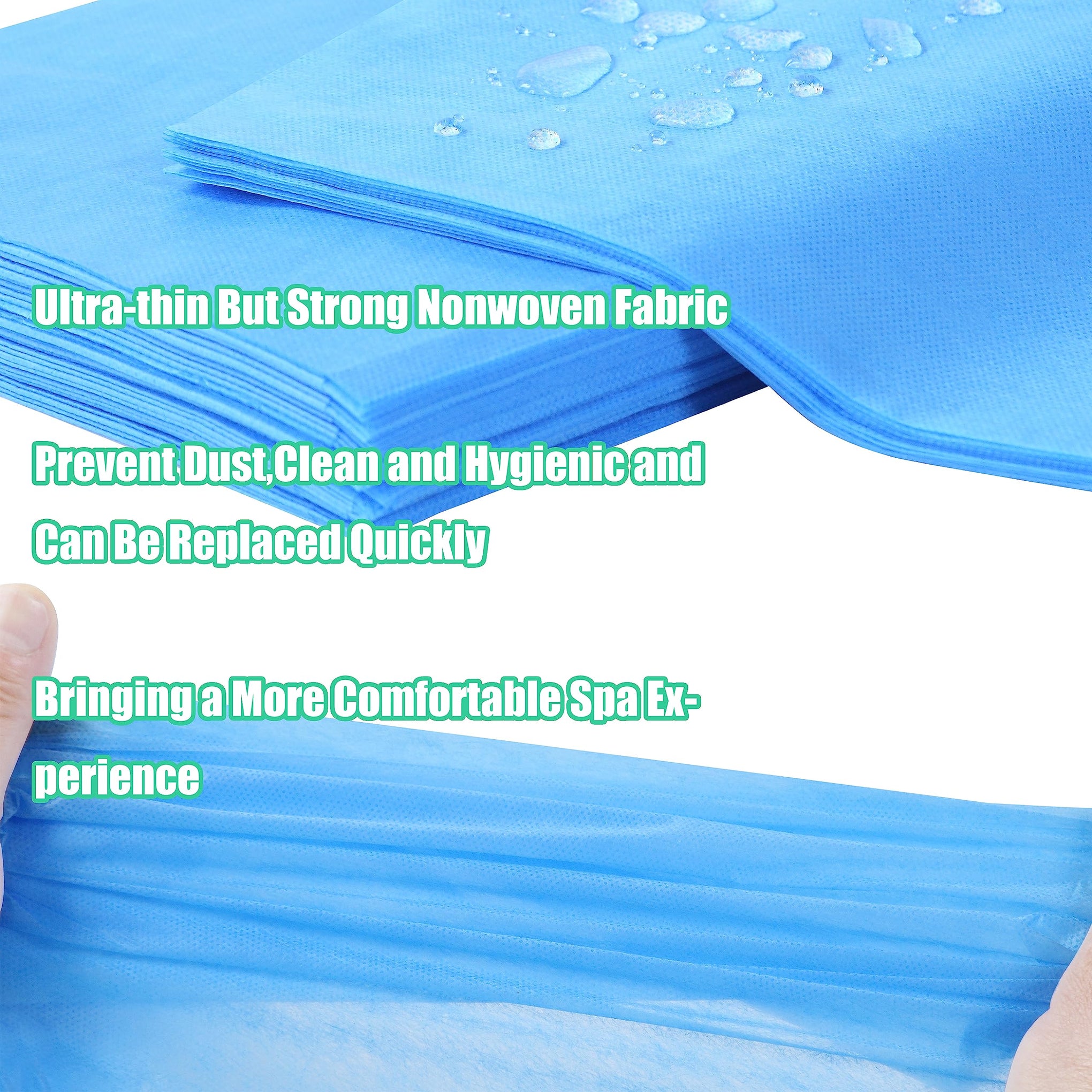 Disposable Bed Sheets for Massage Table 200 Pcs 31" x 71" Waterproof Massage Table Sheets Soft Non Woven Fabric SPA Massage Table Bed Cover Breathable for Beauty Tattoos Waxing Travel (200 Count)