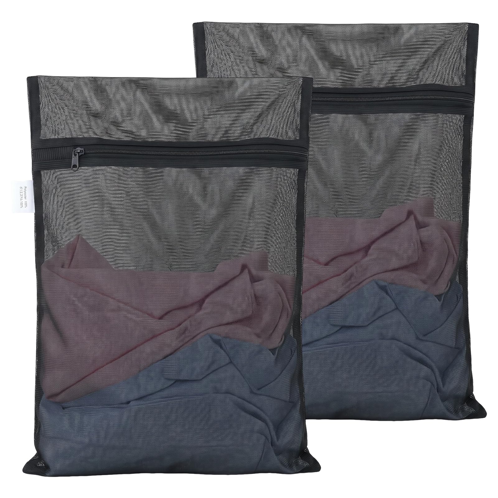 2 Pack Durable Mesh Laundry Bags for Delicates 12x16 Inches (2 Count)