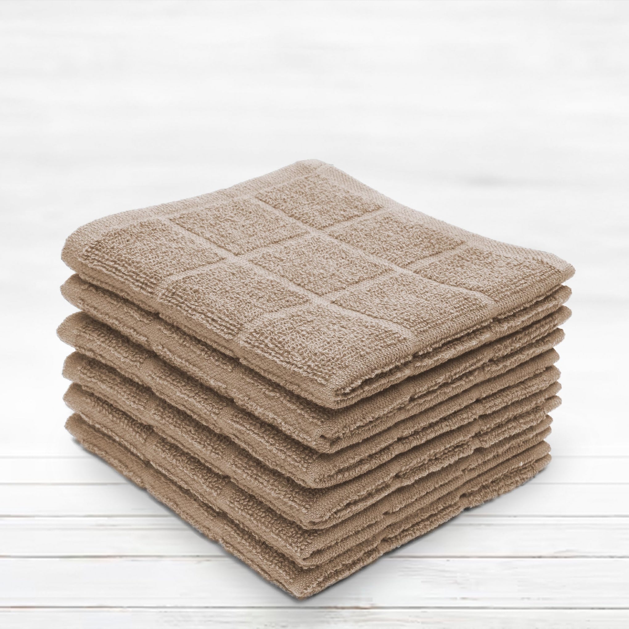 100% Cotton Terry Dish Cloth & Dish Towel (6 Count)