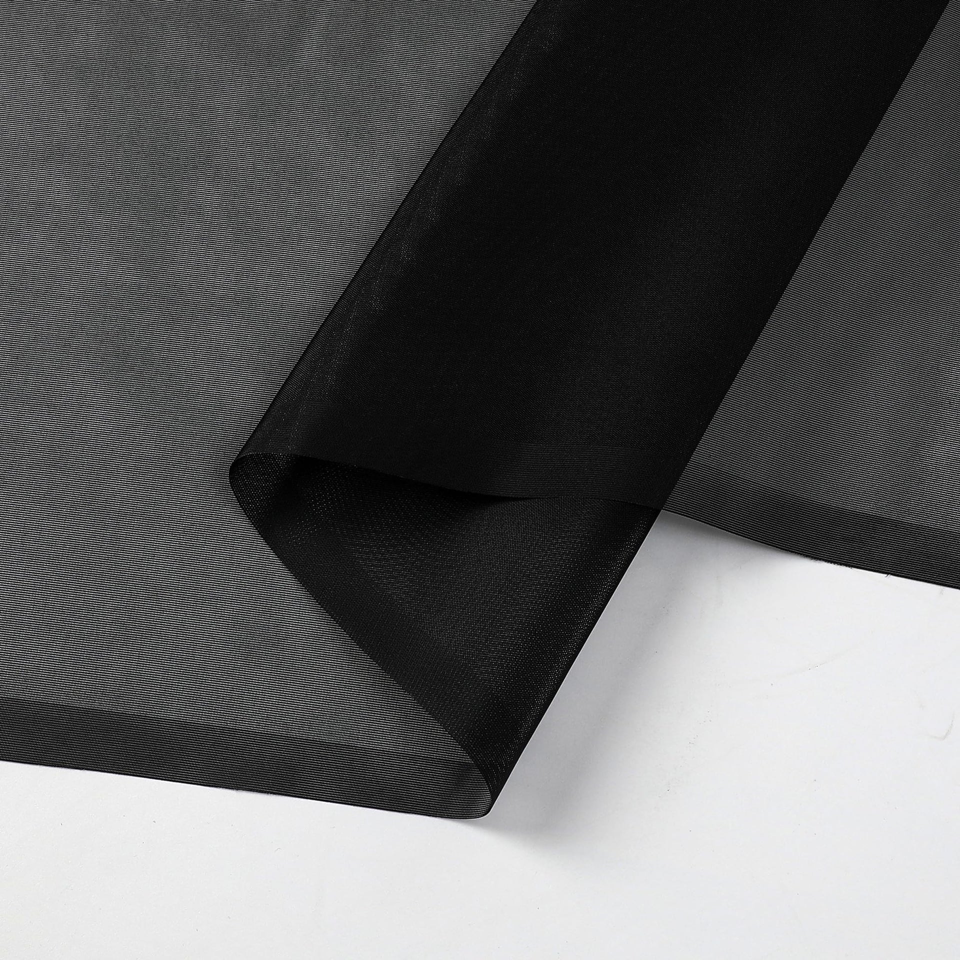 Black Sheer Valance for Windows (2 Count)