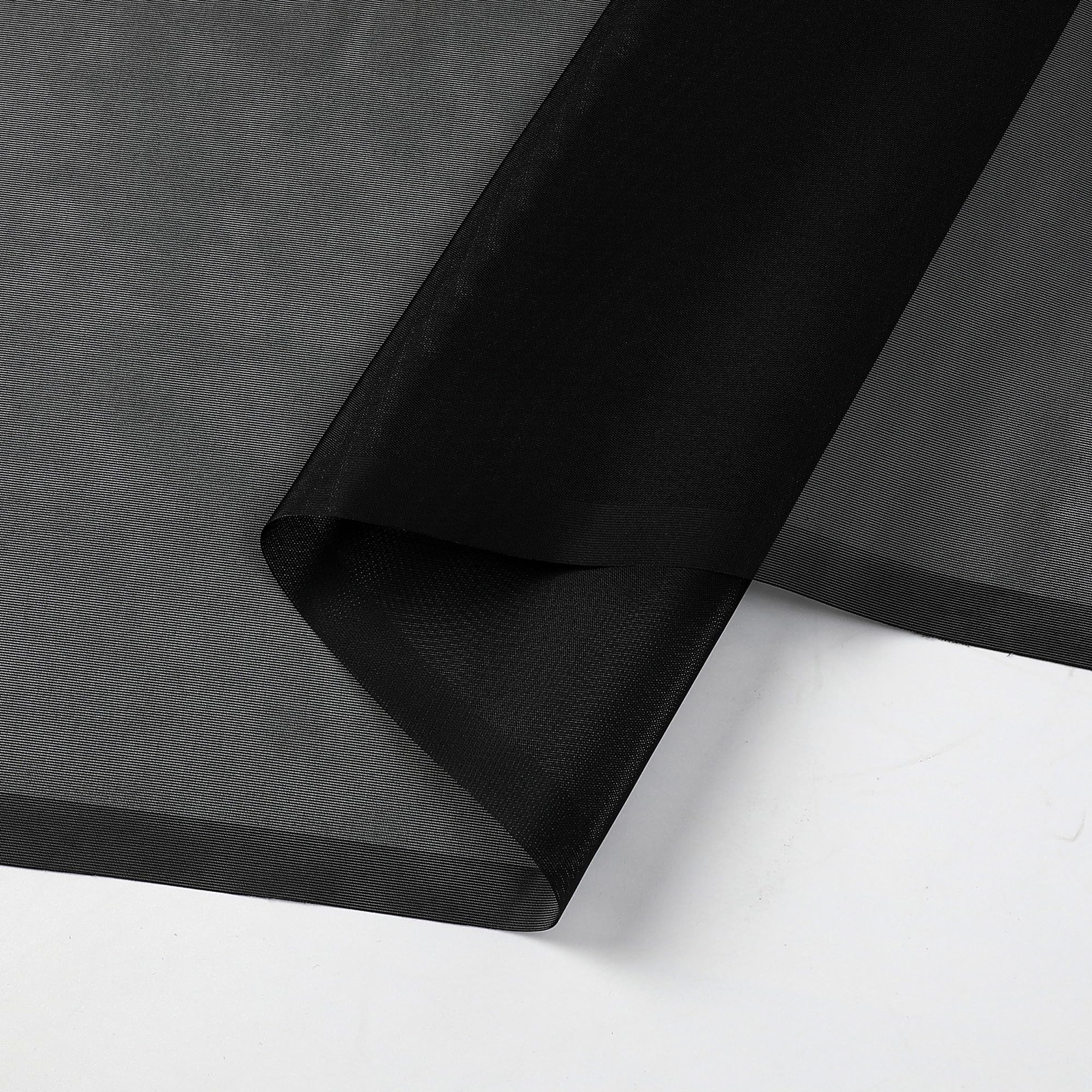 Black Sheer Valance for Windows (2 Count)
