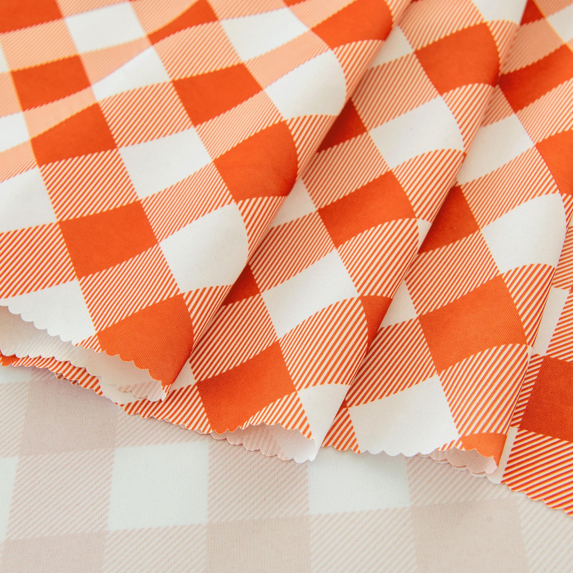 Waterproof Checkered Tablecloth Runner Fabric