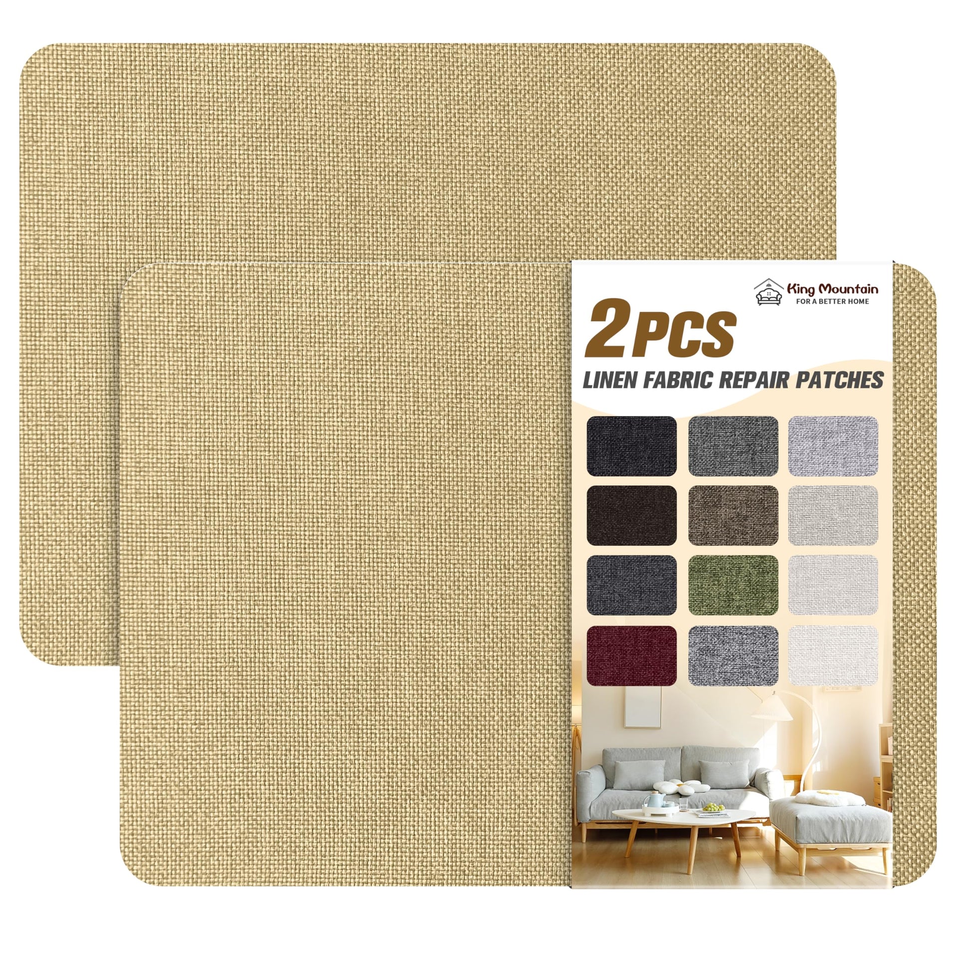 Coarse Linen Repair Patches