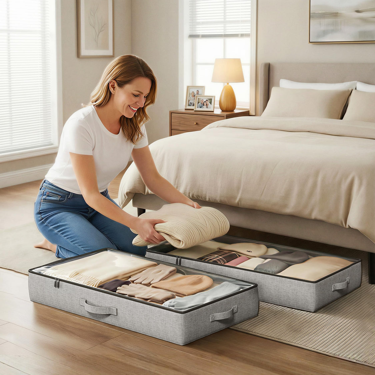 2 Pack Under Bed Storage Containers (2 Count)