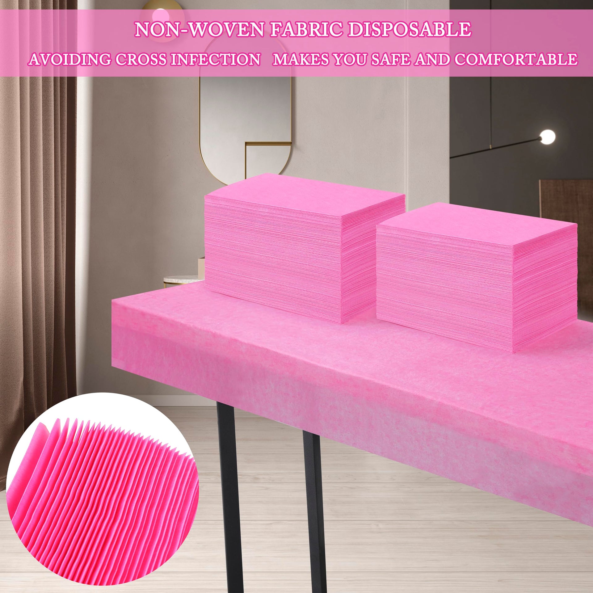 Disposable Bed Sheets 200 Pcs 31" x 71" Massage Table Sheets Non Woven Fabric SPA Bed Cover Breathable for Massage Beauty Tattoos (200 Count)