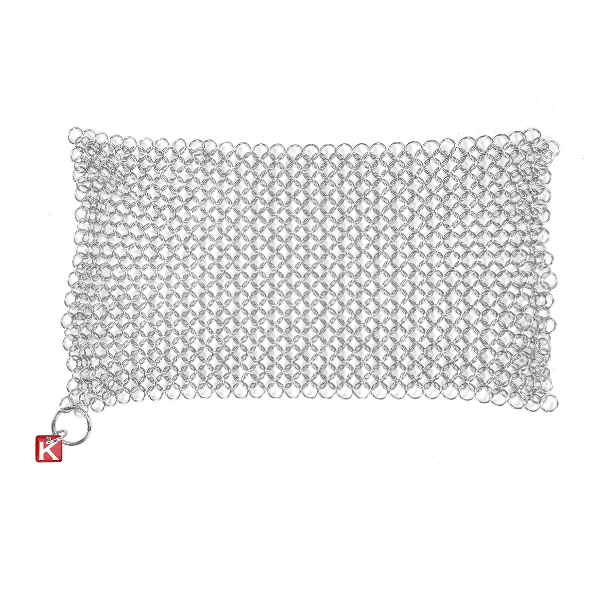 Knapp Made CM Scrubber 9" x 6" Small Ring Chainmail Cast Iron Scrubber