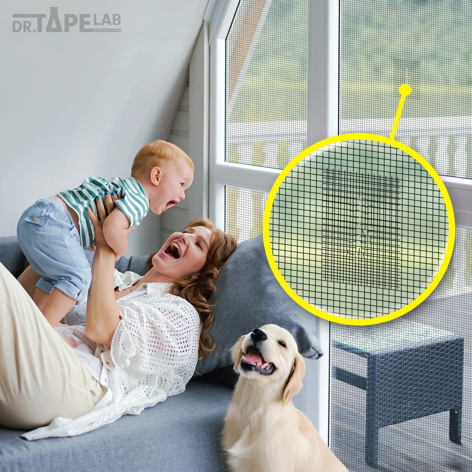 Grey Window Screen Repair Tape