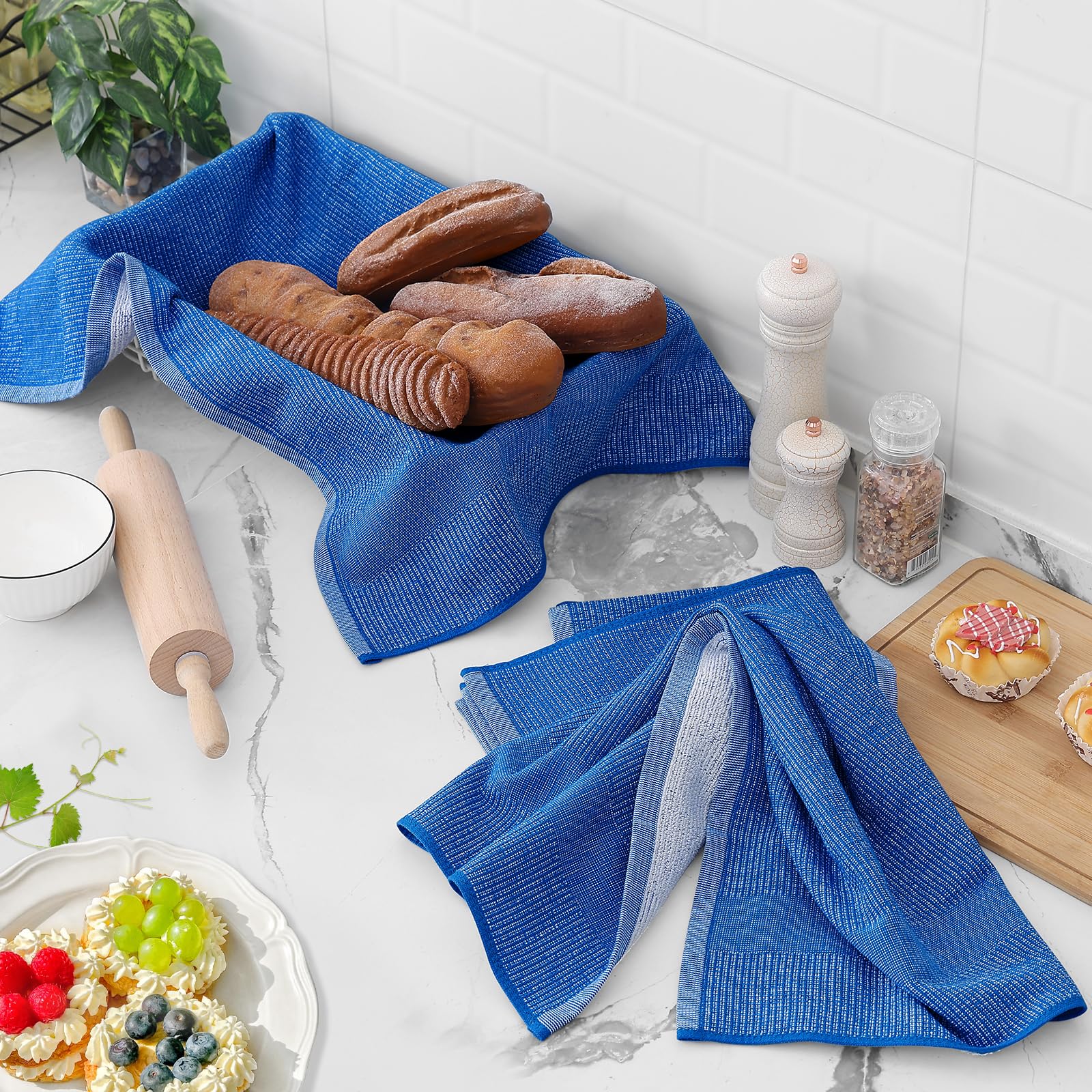 380 GSM Cotton Premium Kitchen Towels 6 Pack (6 Count)