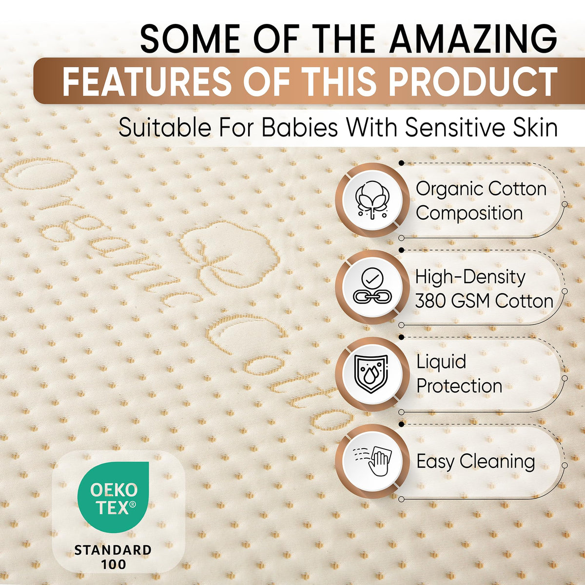 Organic Cotton Crib Mattress Protector
