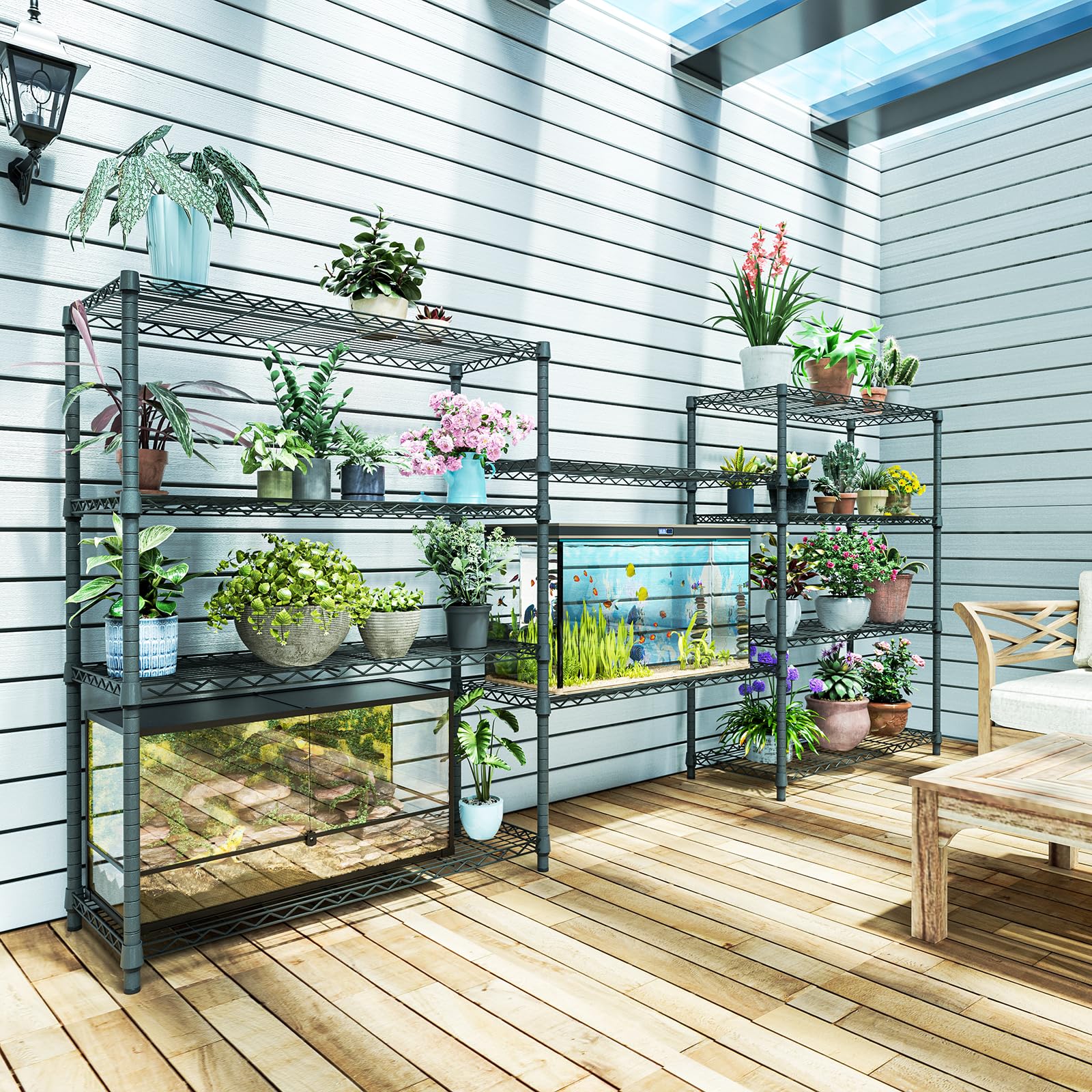 Outdoor Metal Storage Shelving Unit