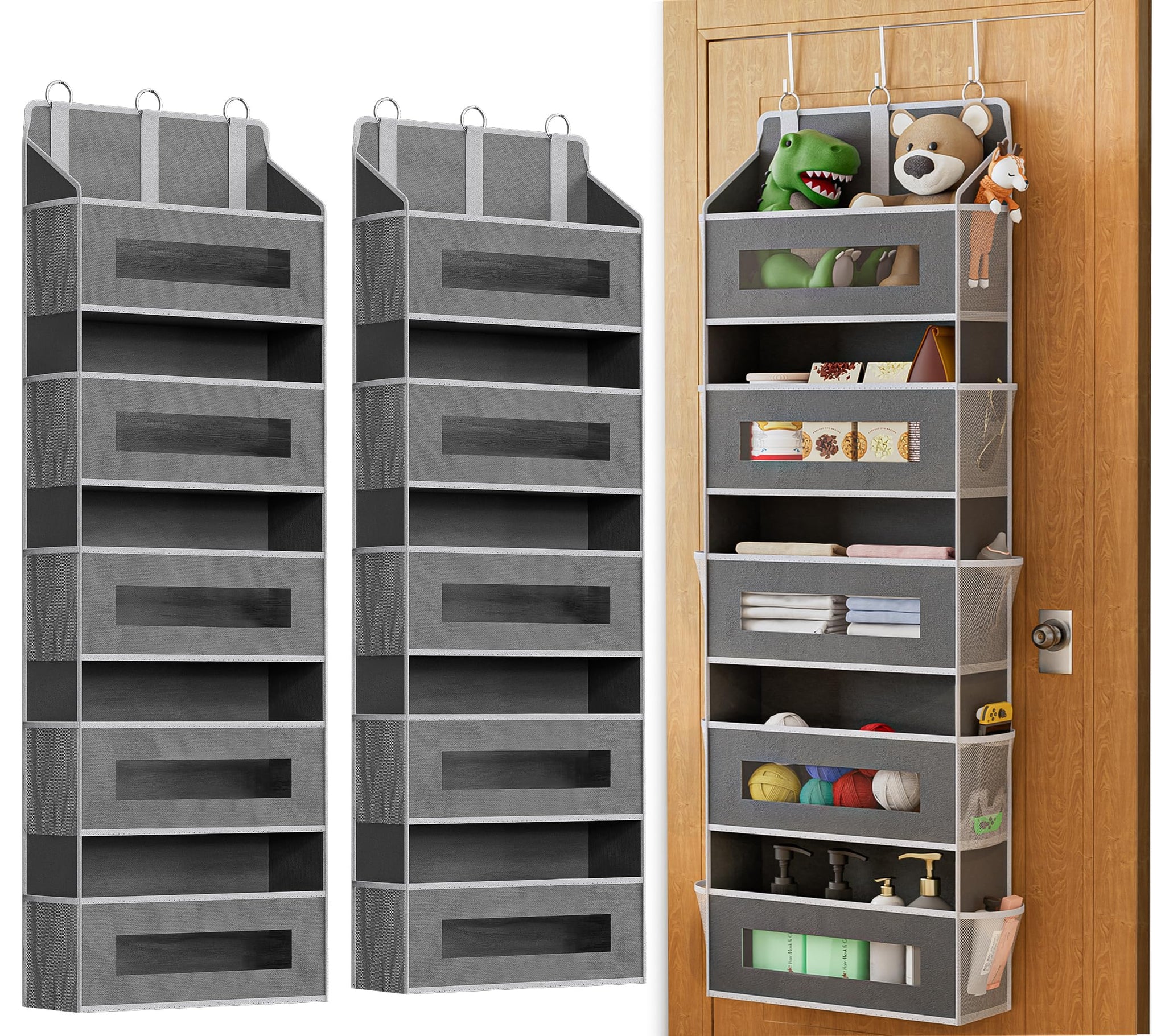 2 Pack 5 Tier Over The Door Organizer Space (2 Count)