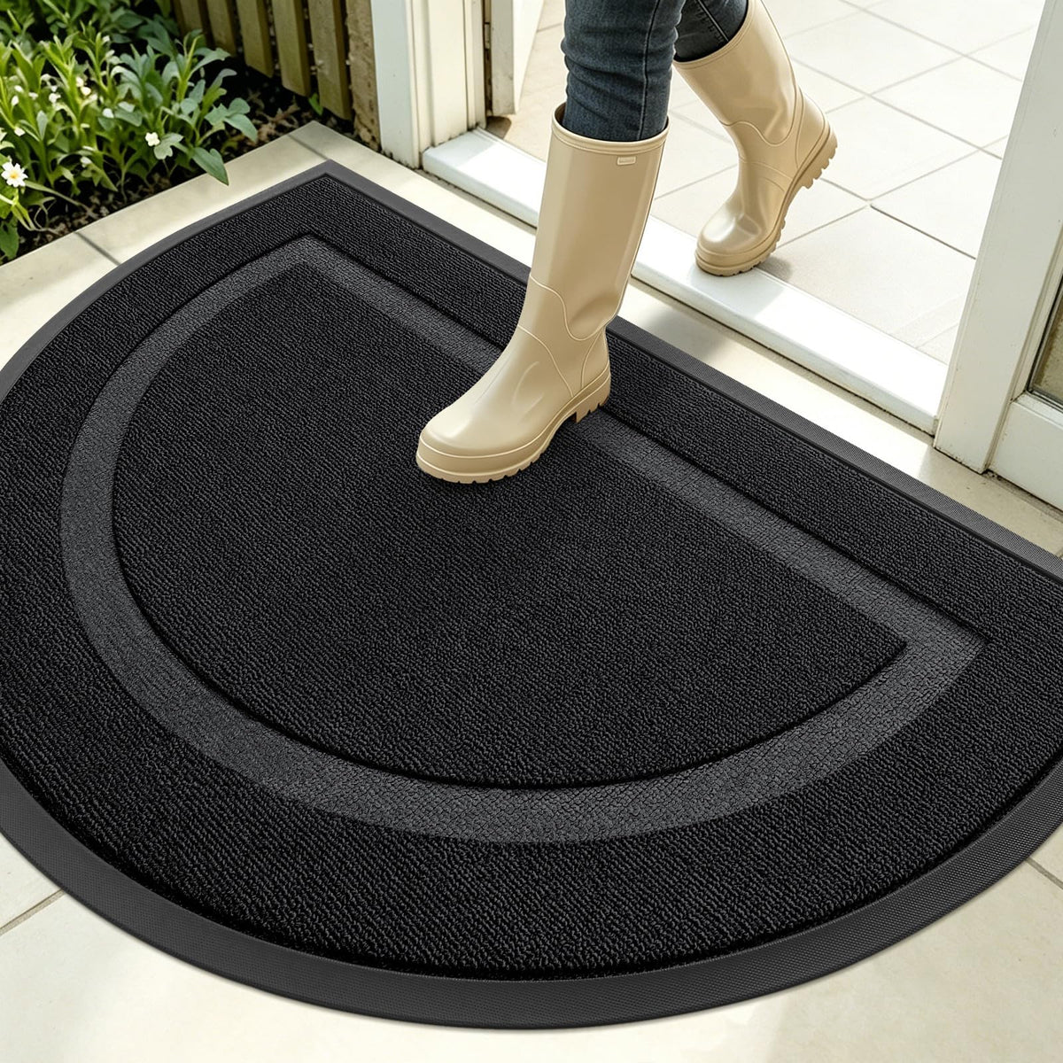Half Circle Front Door Mat Outside 35x23 All