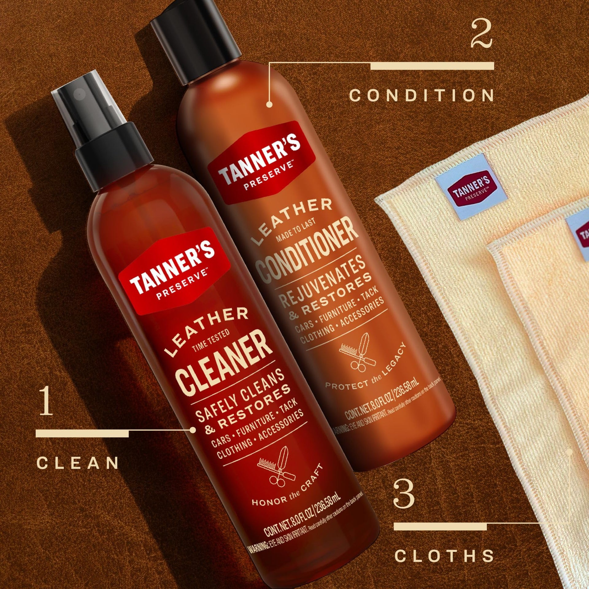 Leather Cleaner & Conditioner Gift Set