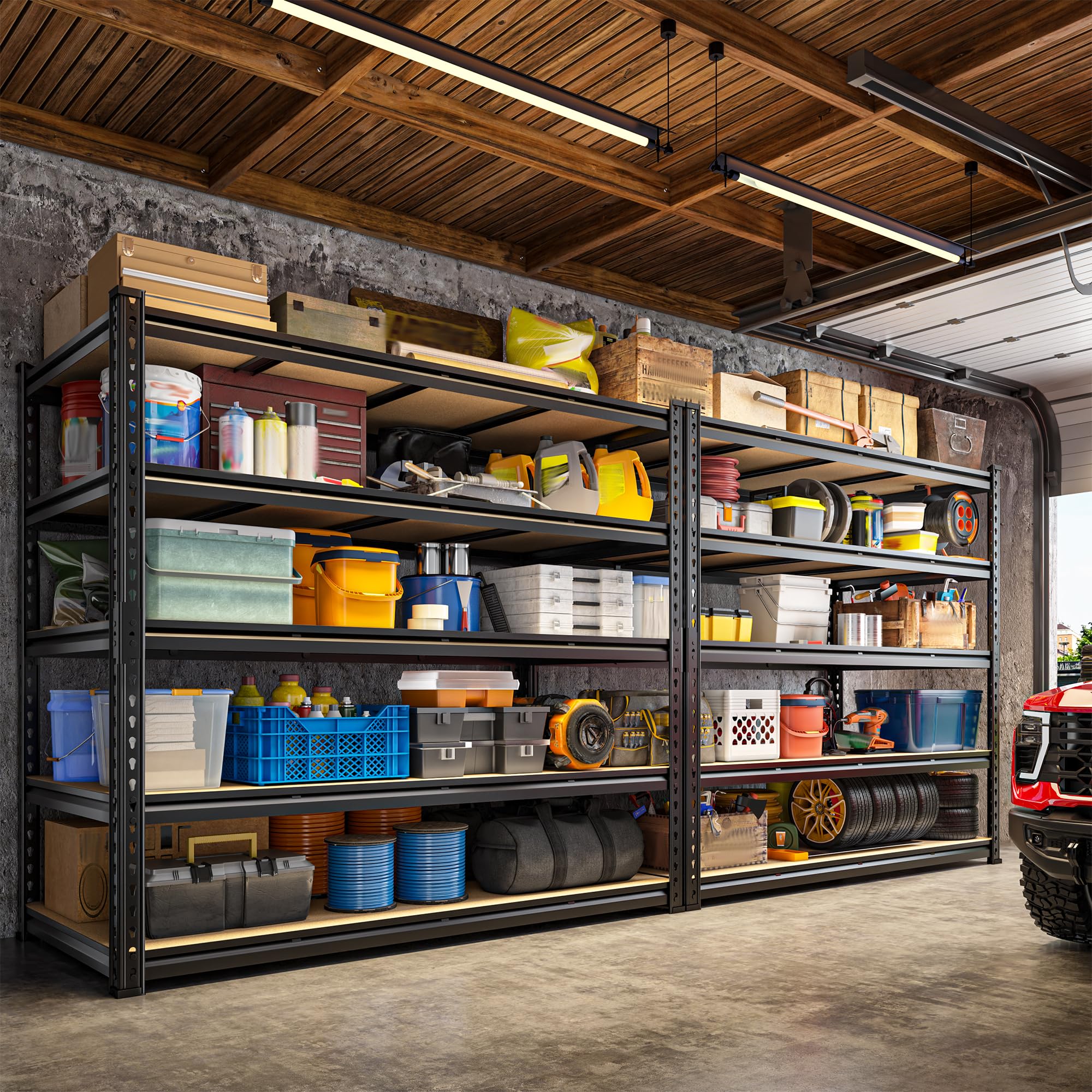 55" W Garage Shelving