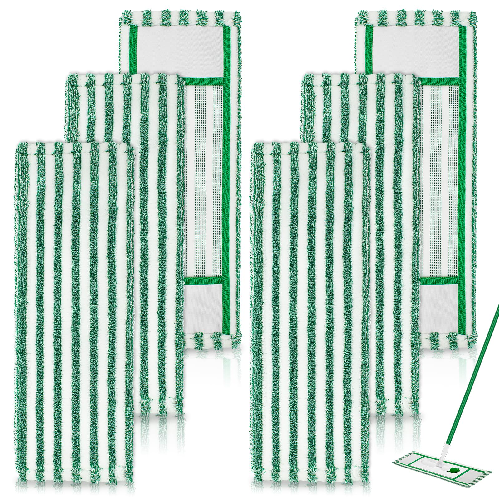 6 Pack Mop Pads Refills Compatible with Libman Wet & Dry Microfiber Mop (6 Count)