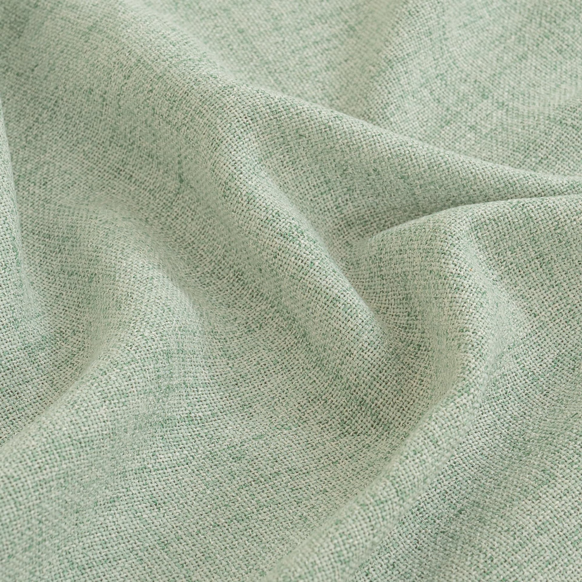 Sage Green Linen Curtains 63 Inch Length for Living Room Windows (2 Count)