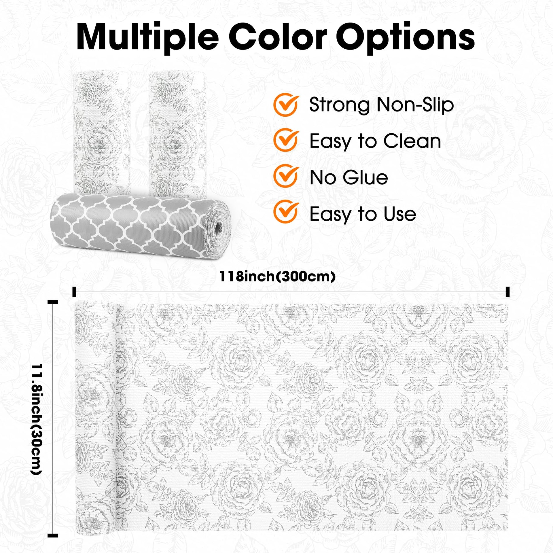 Drawer and Shelf Liner for Kitchen Cabinets Non (10 Sq Ft)