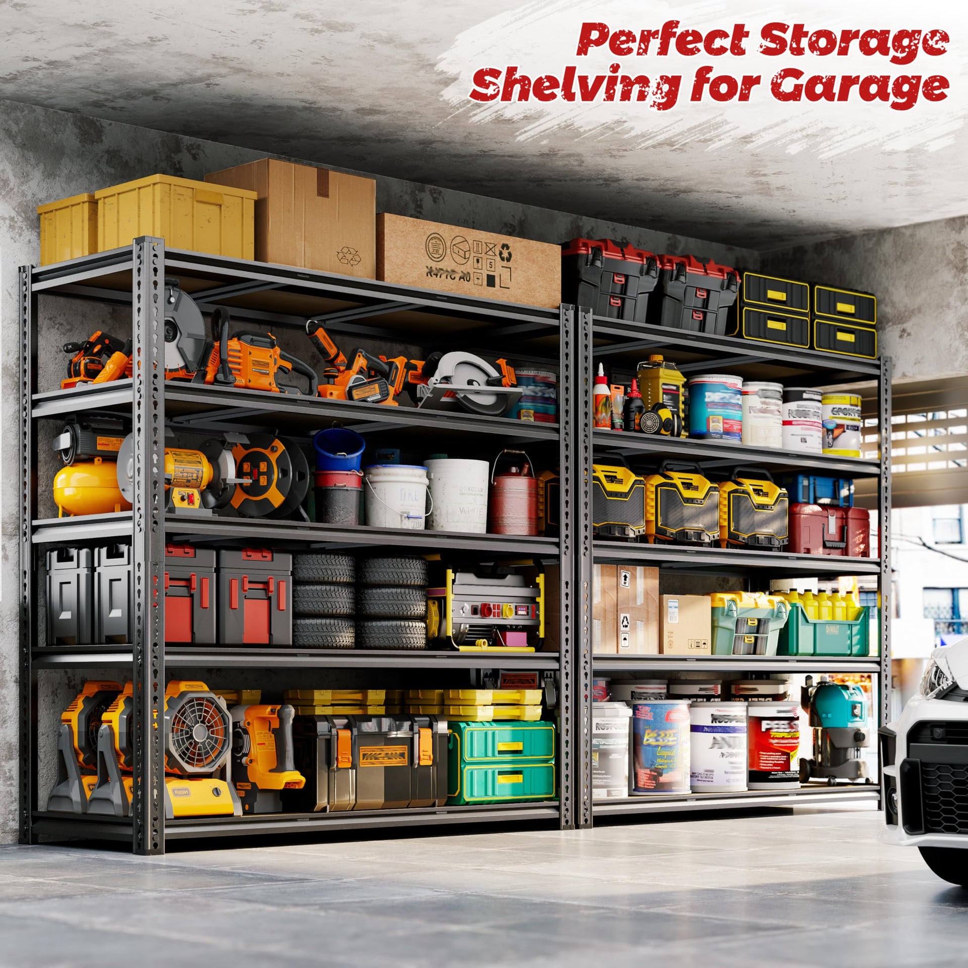48"W Garage Shelving Heavy Duty (2 Count)