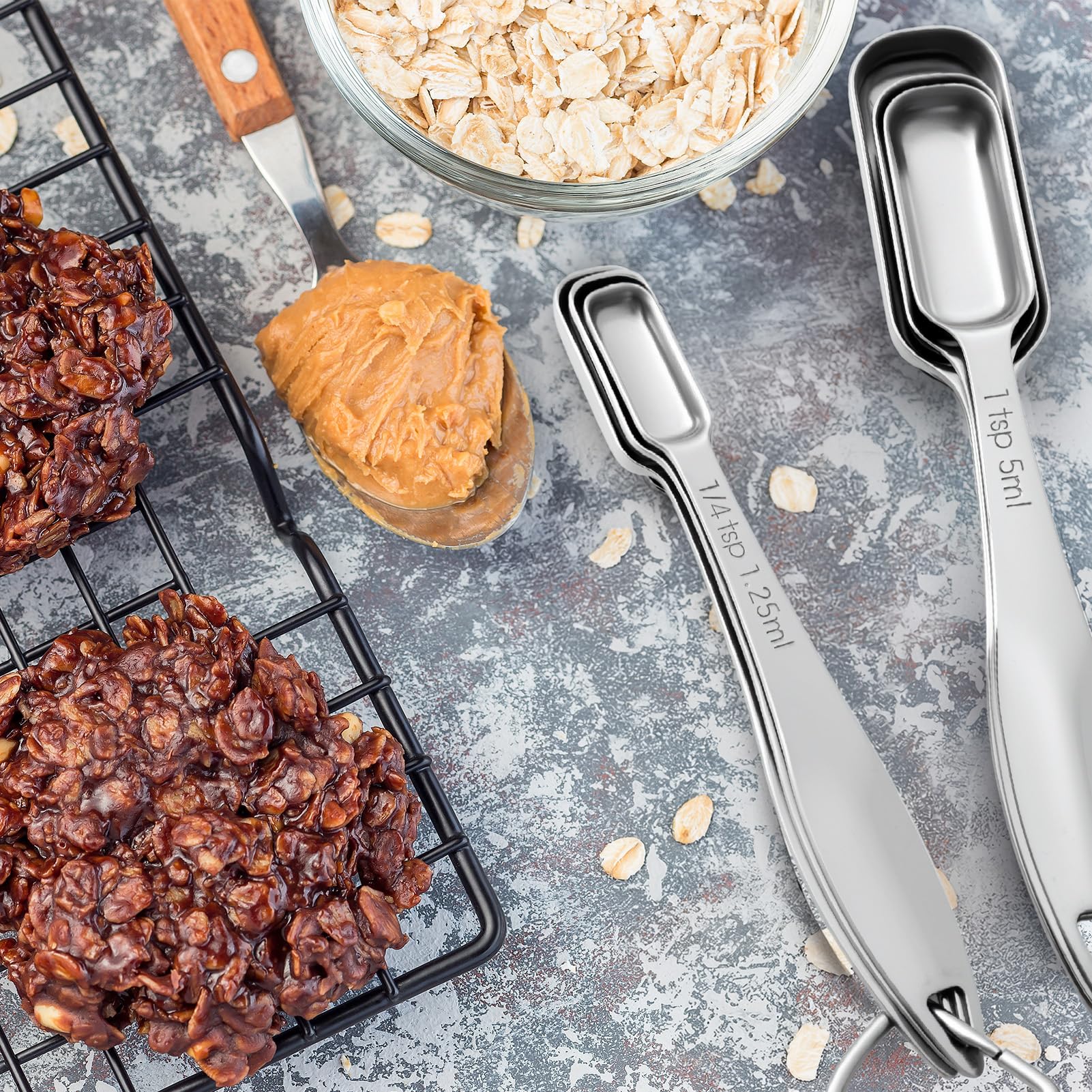 Stainless Steel Measuring Spoons Set of 6 (6 Count)