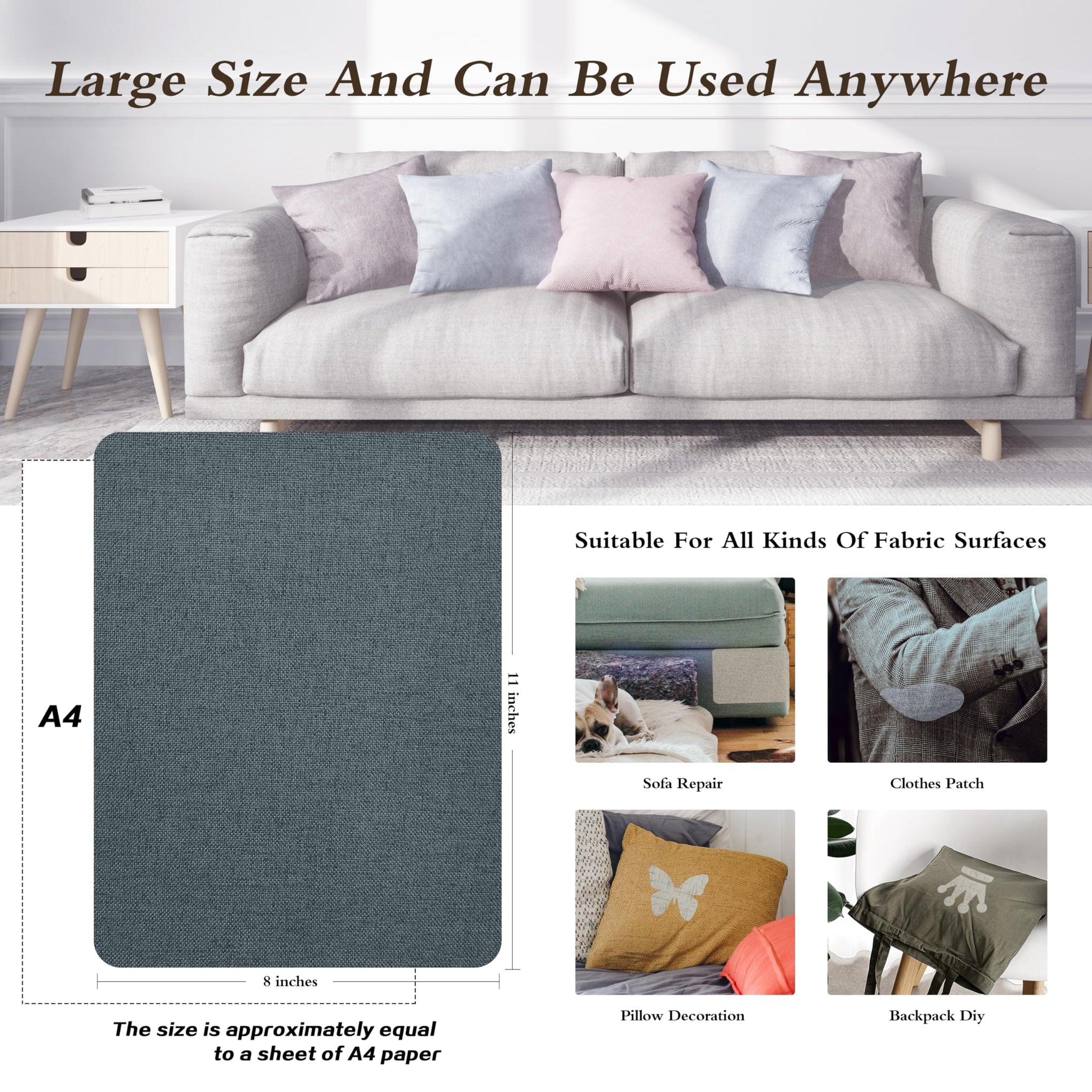 Coarse Linen Repair Patches