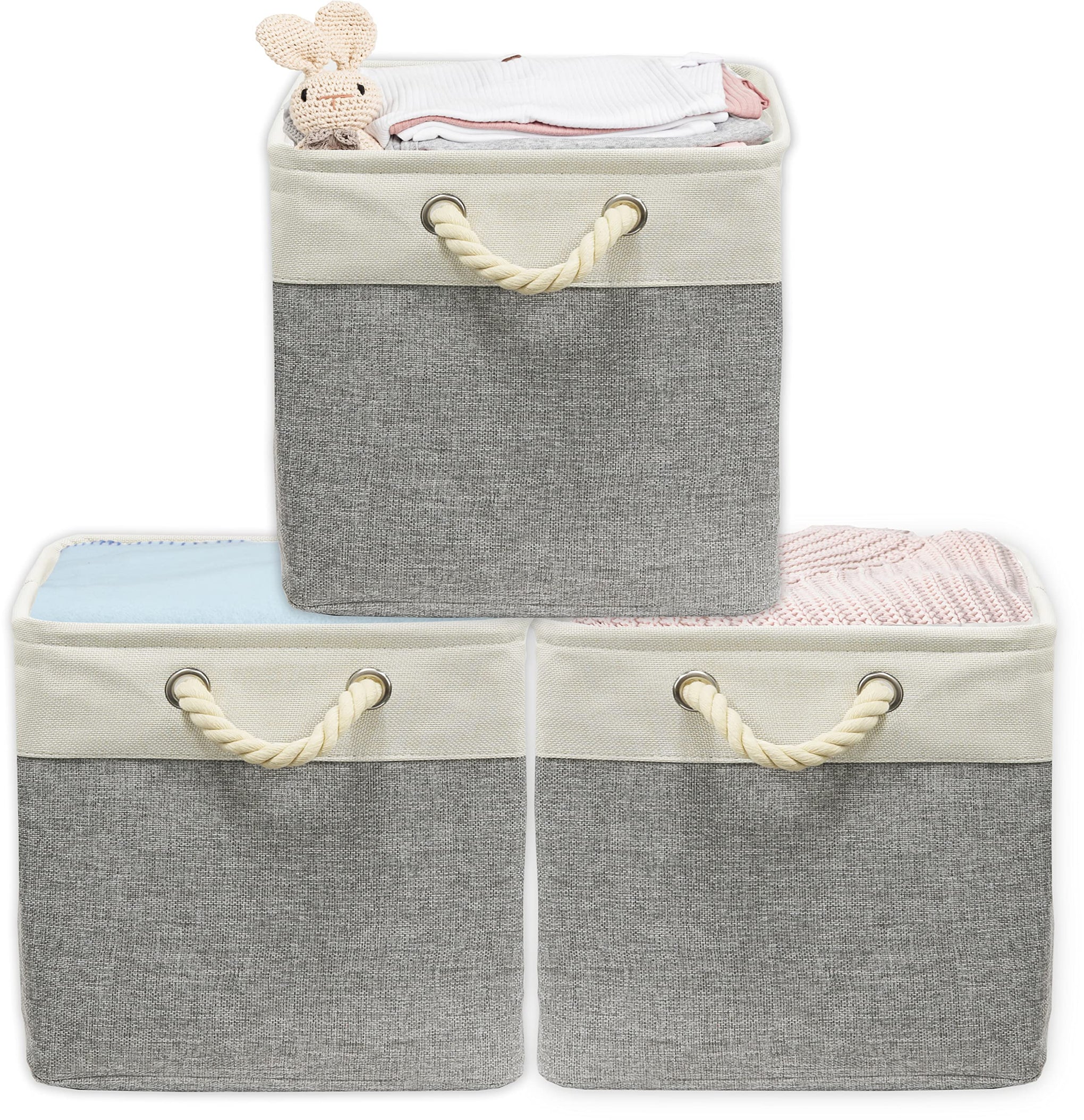 13" x 13" Large Fabric Storage Cubes (3 Count)