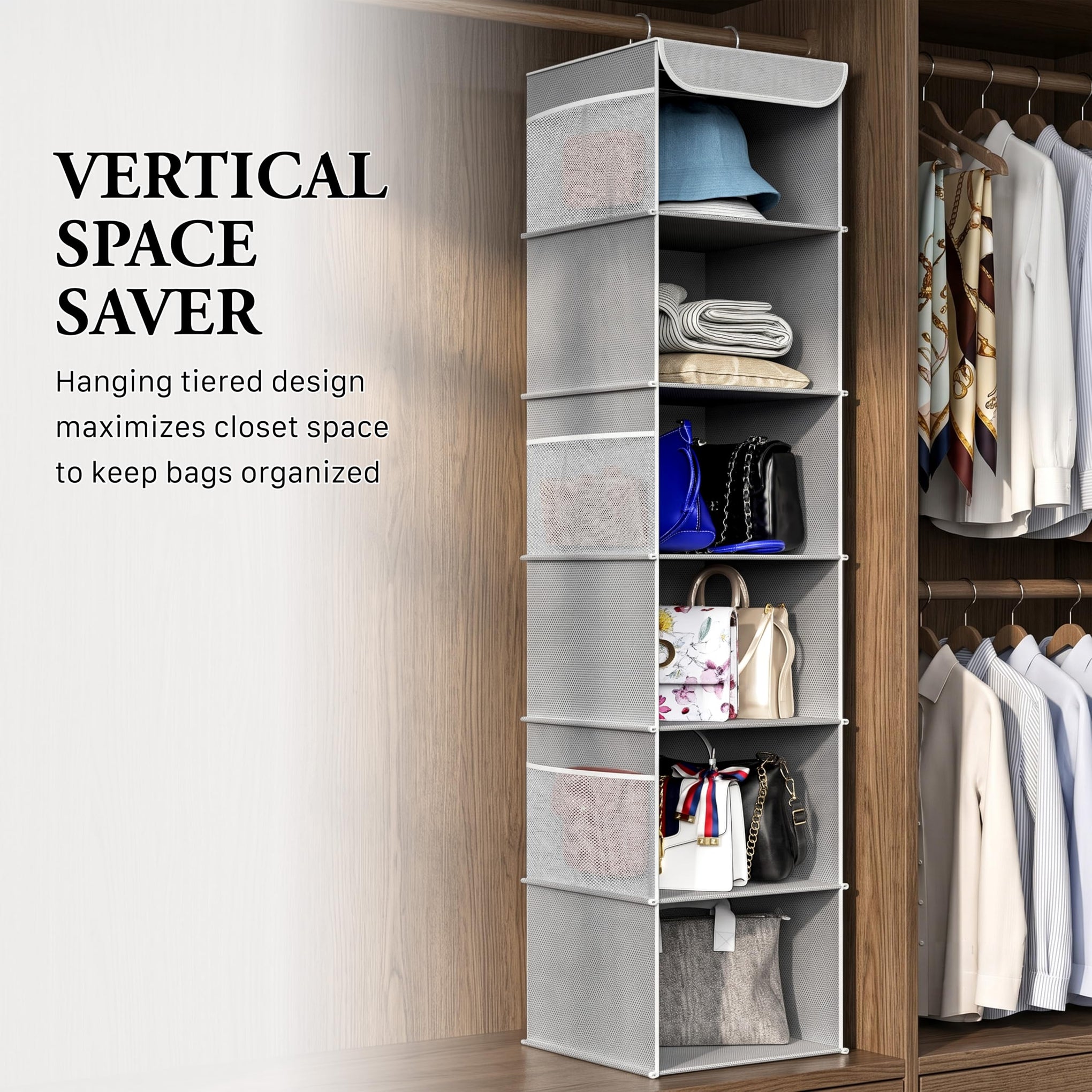 6 Shelf Hanging Closet Organizer