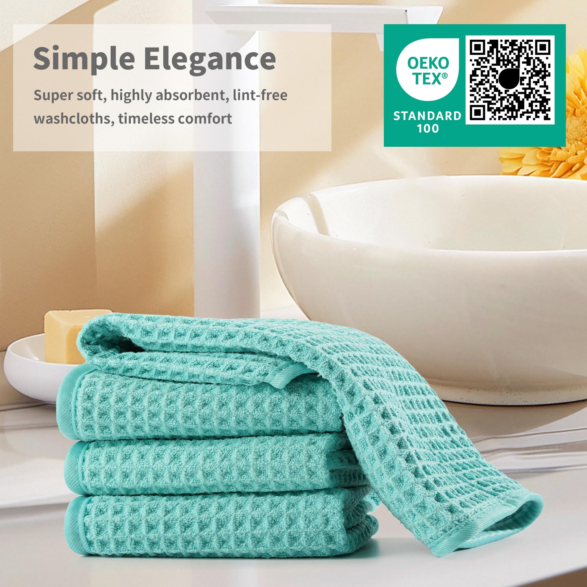 ber Waffle Face Towels (2 Count)