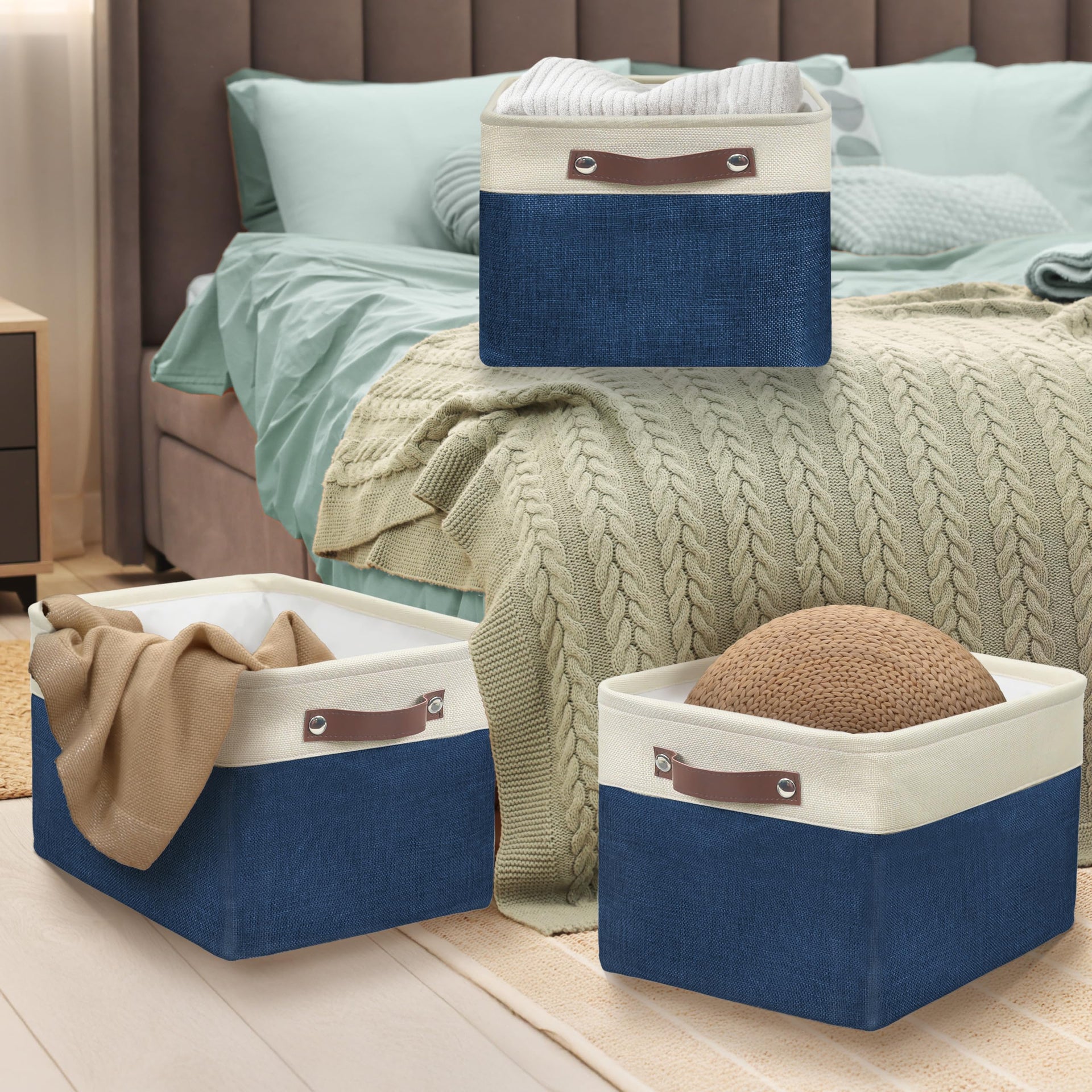15" x 11" Large Fabric Storage Bin (3 Count)
