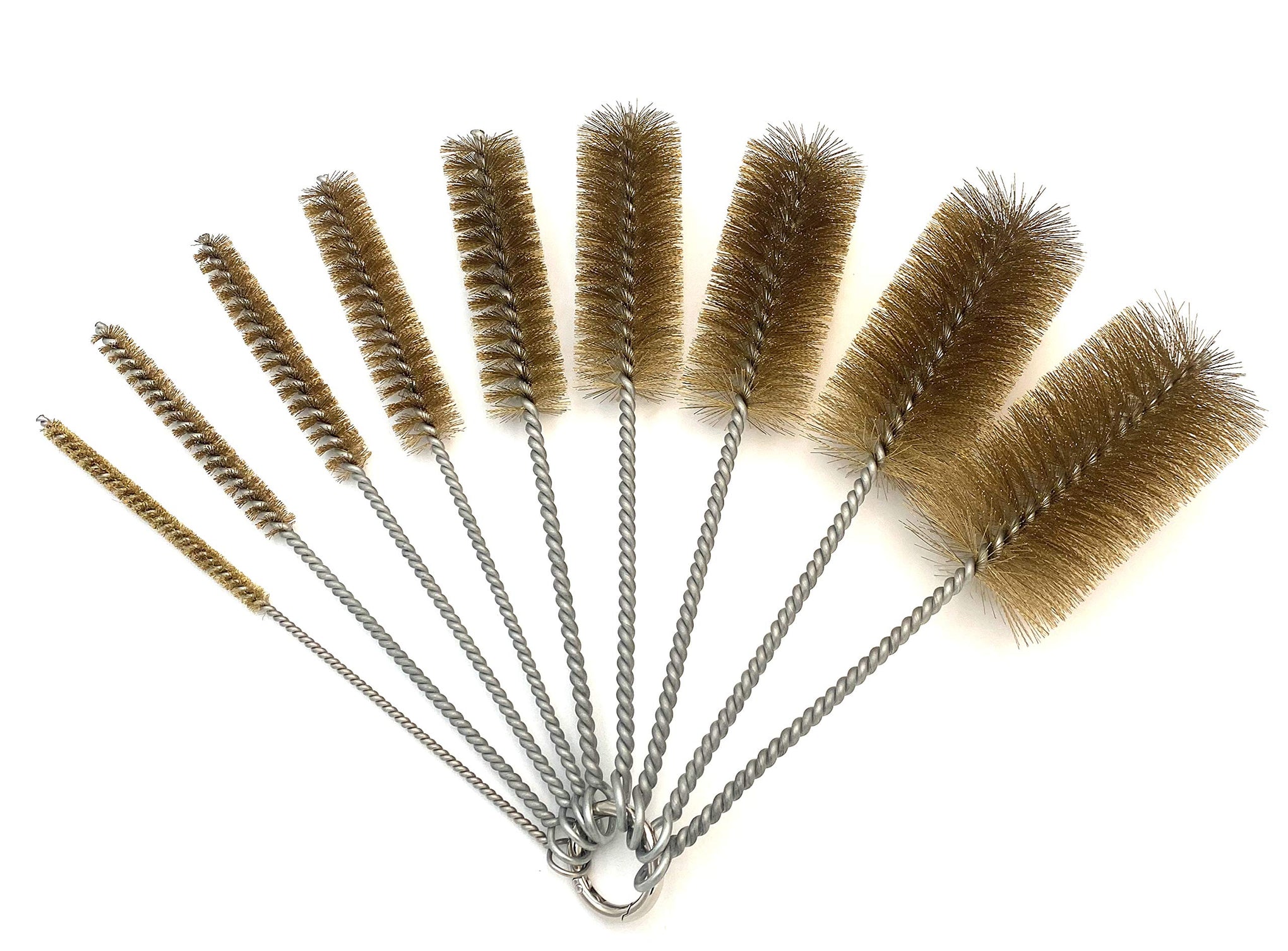 Pipe Cleaning Brush Set with Brass Bristles