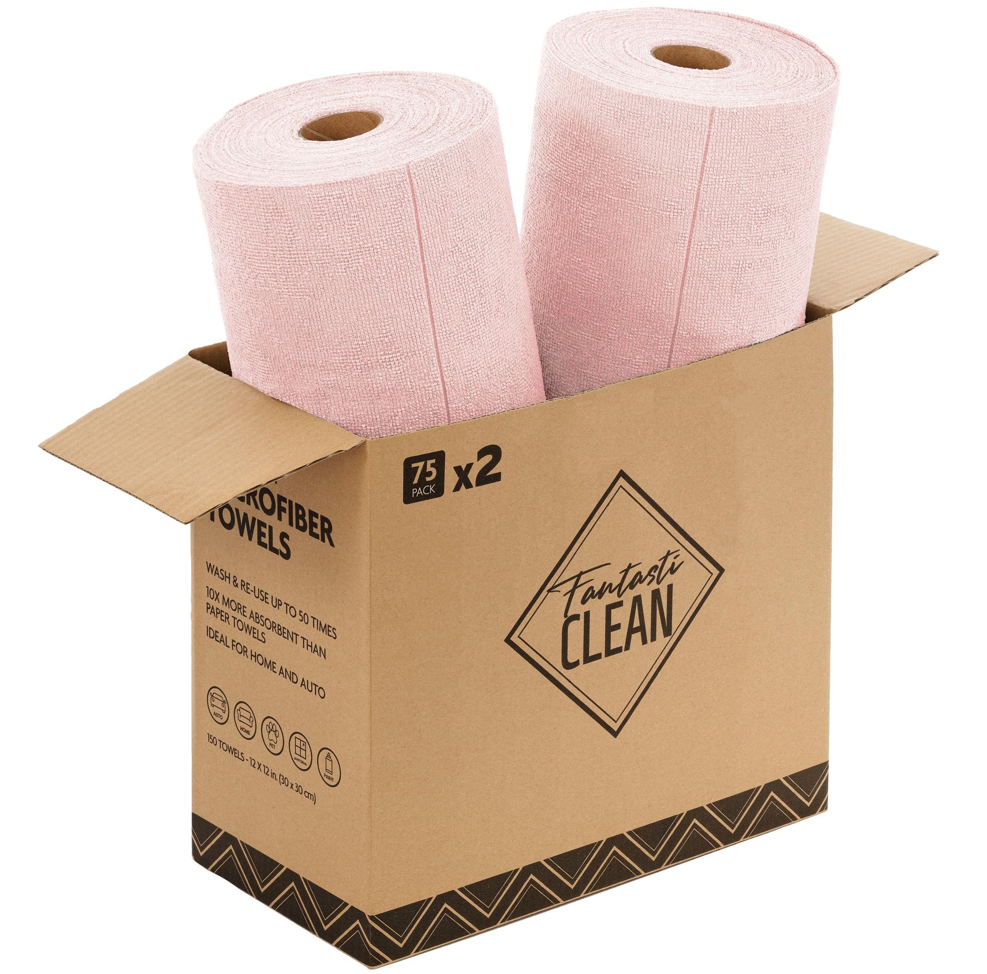 Microfiber Cleaning Cloth Rolls (150 Count)