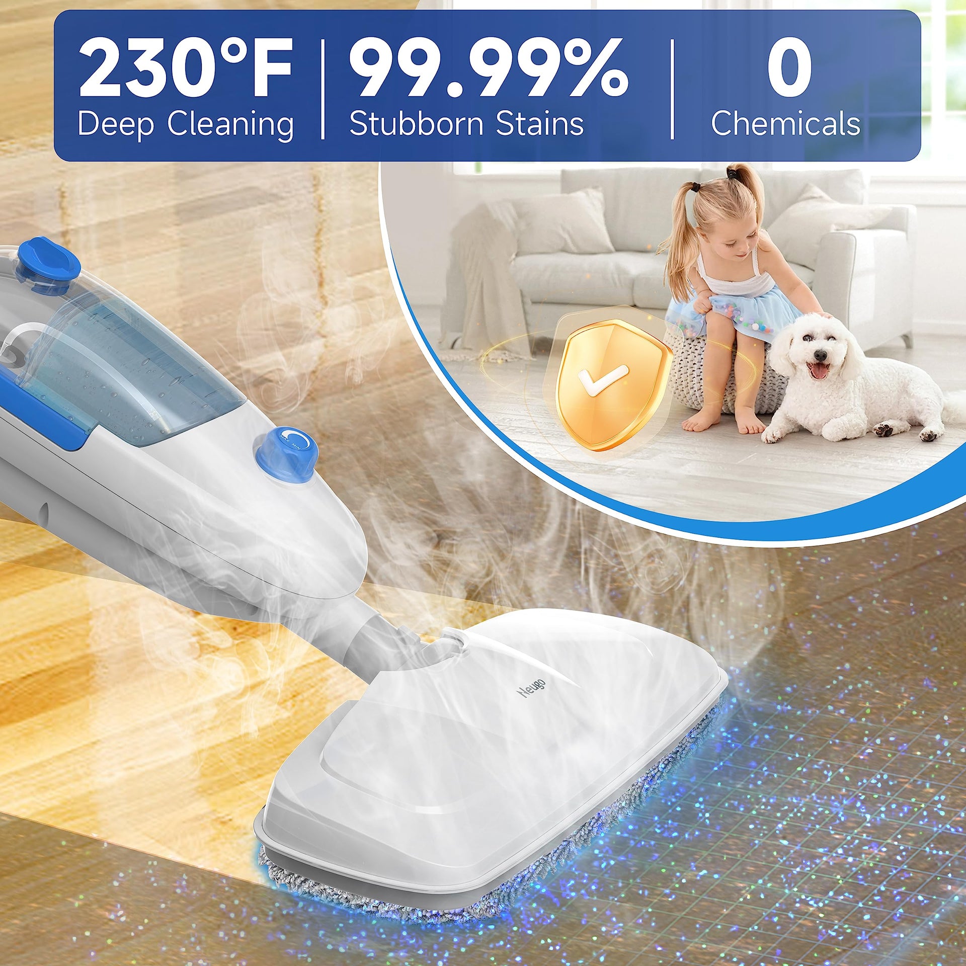 Steam Mop for Hardwood Floor Cleaning