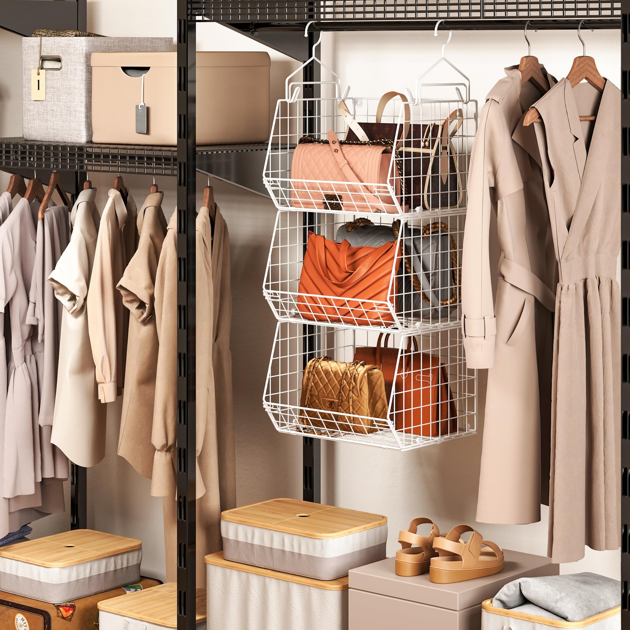 3 Tier Foldable Closet Organizer