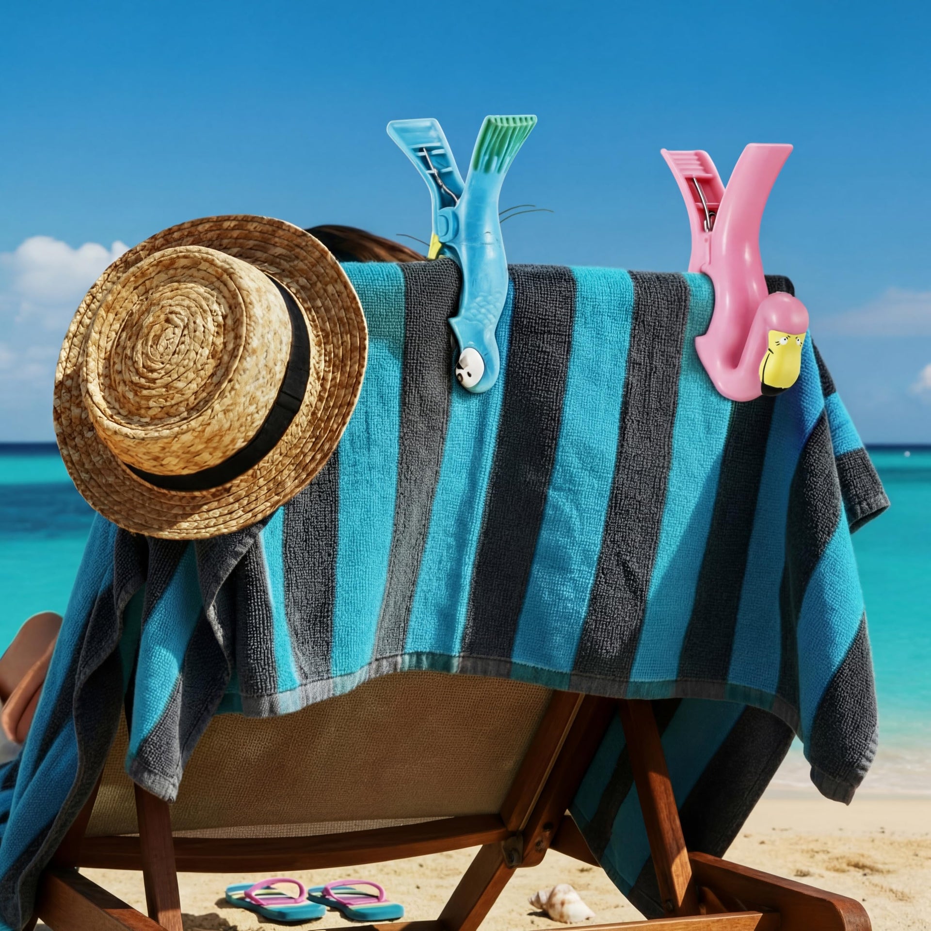 4 Pcs Beach Towel Clips (4 Count )