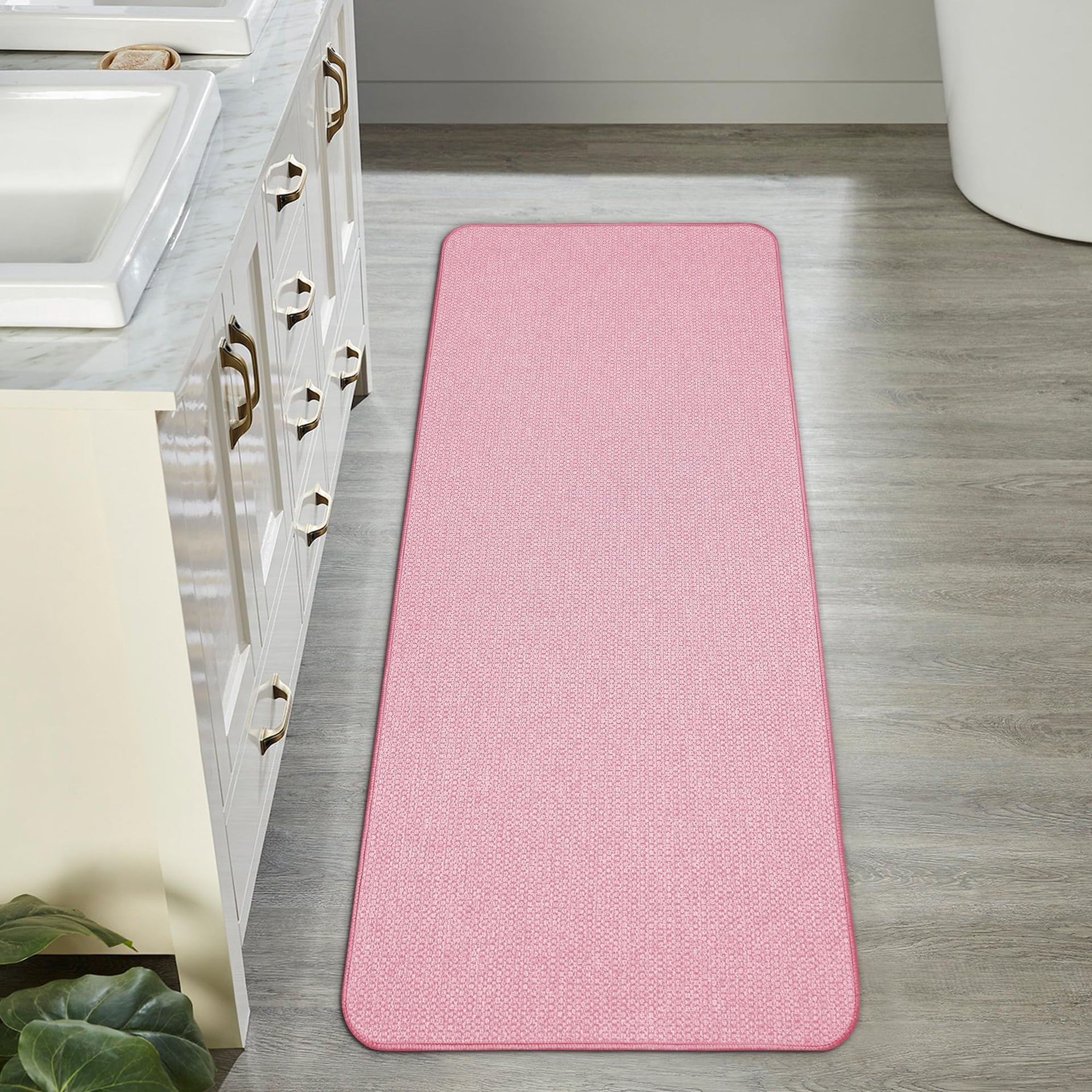 Bath Mat Ultra Thin Bathroom Runner Rugs (6.96 Sq Ft)