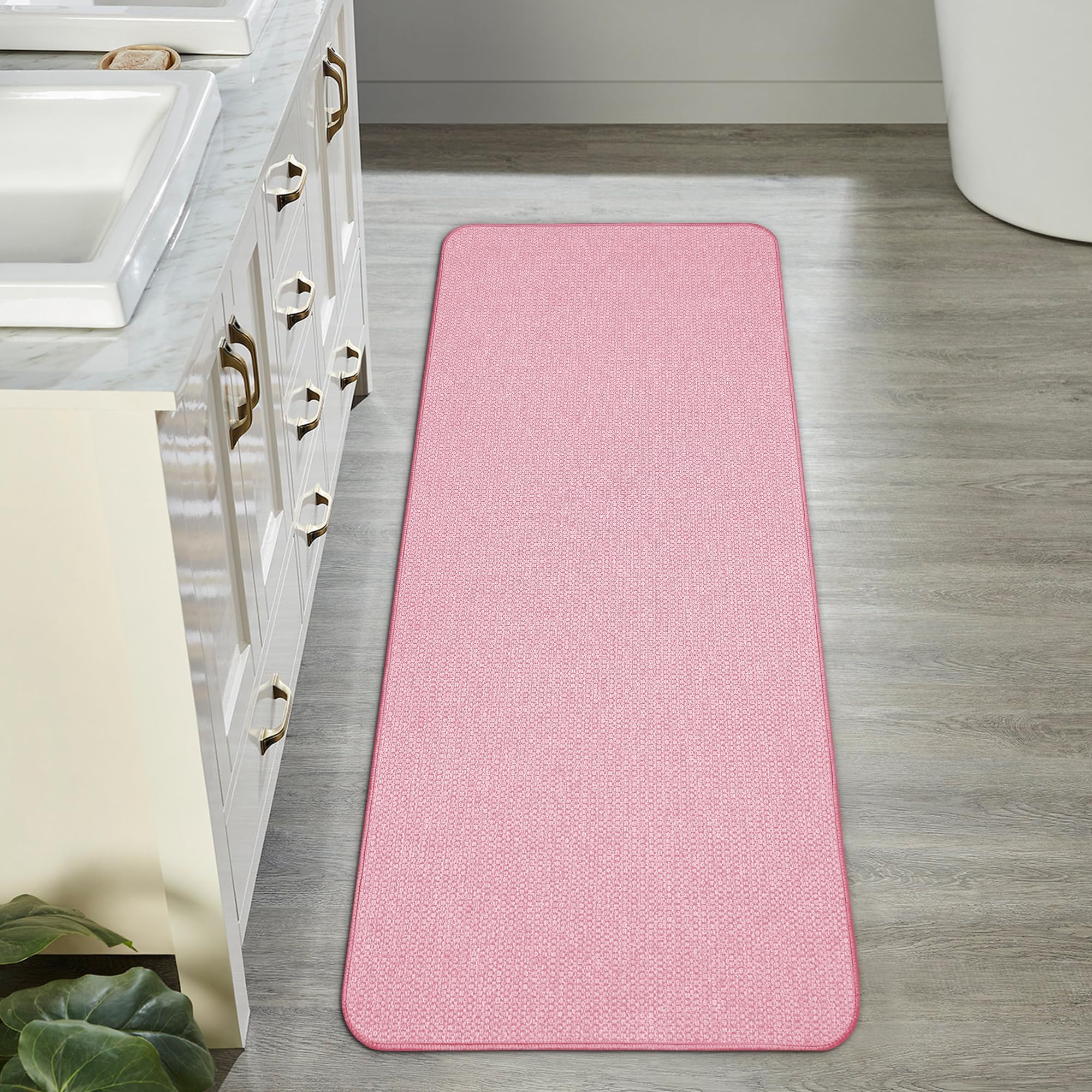 Bath Mat Ultra Thin Bathroom Runner Rugs (6.96 Sq Ft)