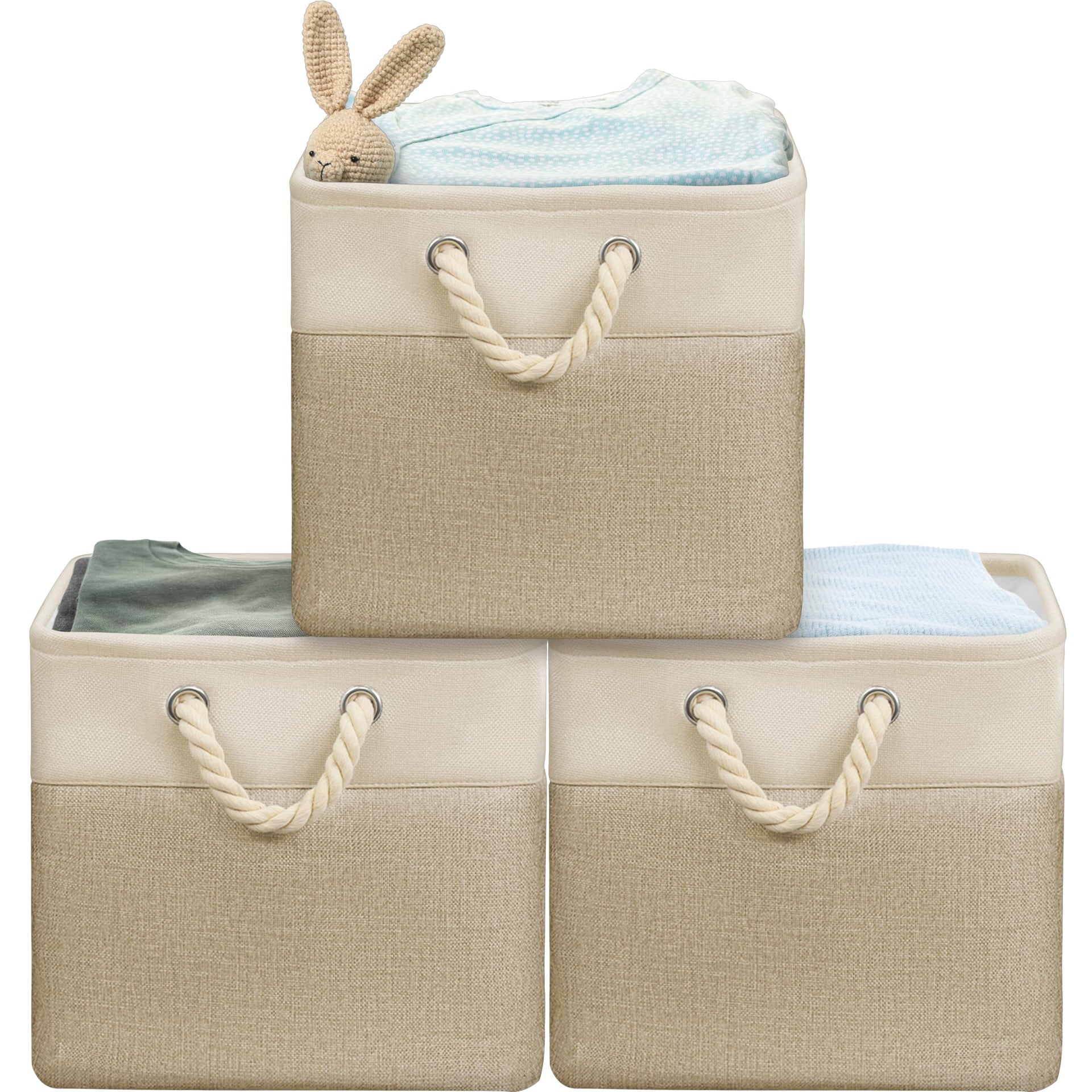 13" x 13" Large Fabric Storage Cubes (3 Count)