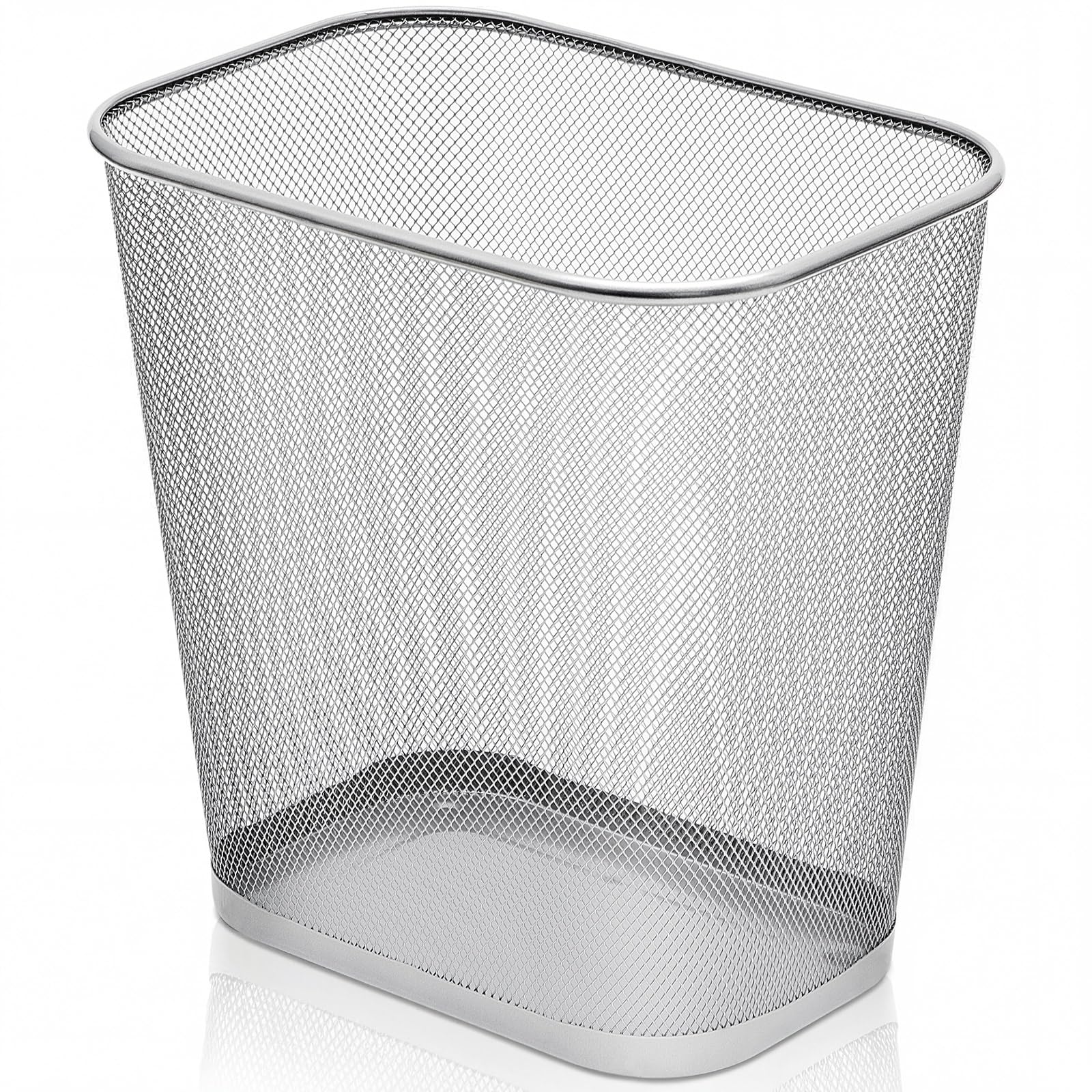 1 Pcs Silver Mesh Trash Cans Bulk