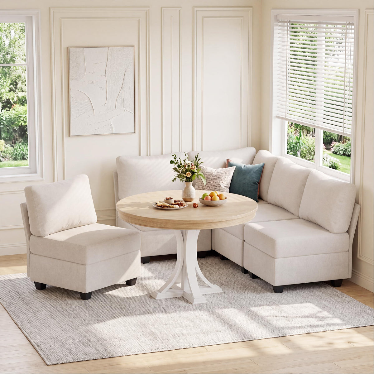 Breakfast Nook Bench with Storage