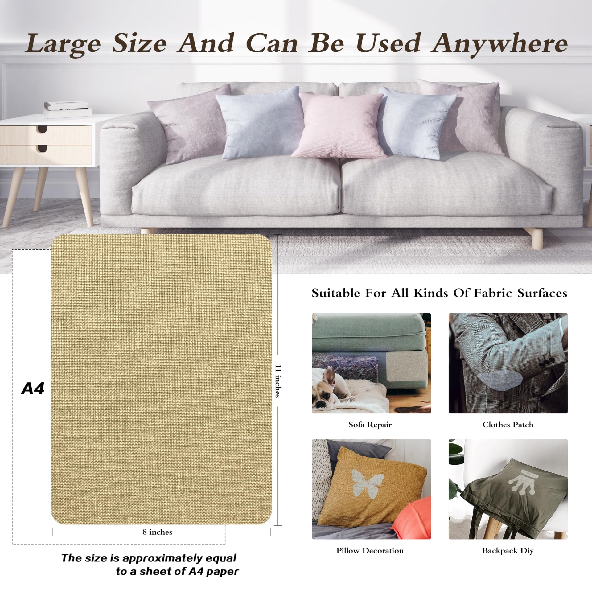 Coarse Linen Repair Patches