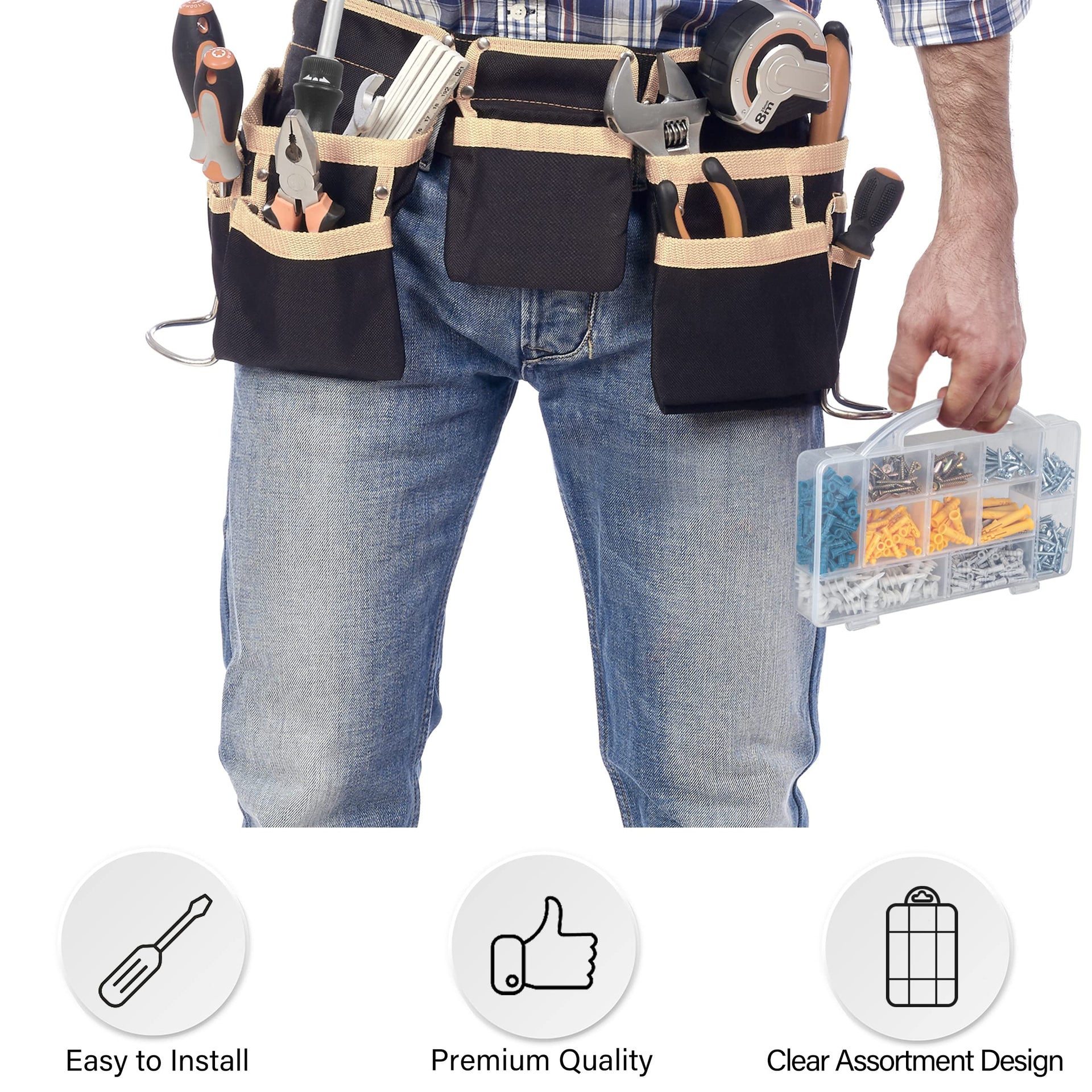 510Pcs Wall Hanging Kit with Anchors and Screws