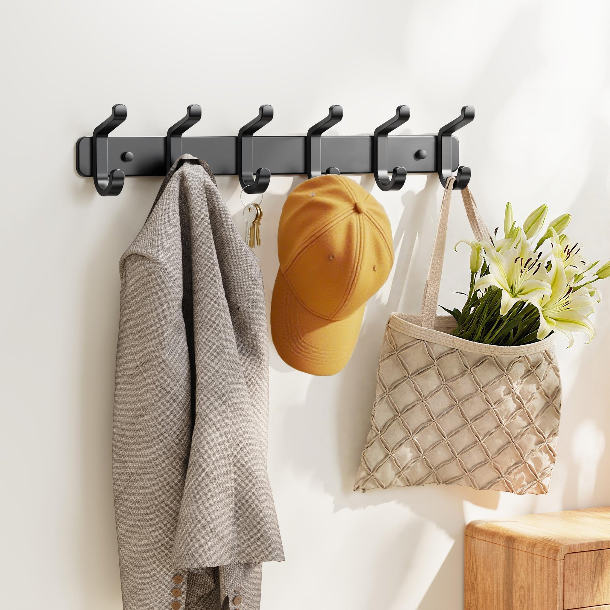 Coat Rack Wall Mounted Heavy