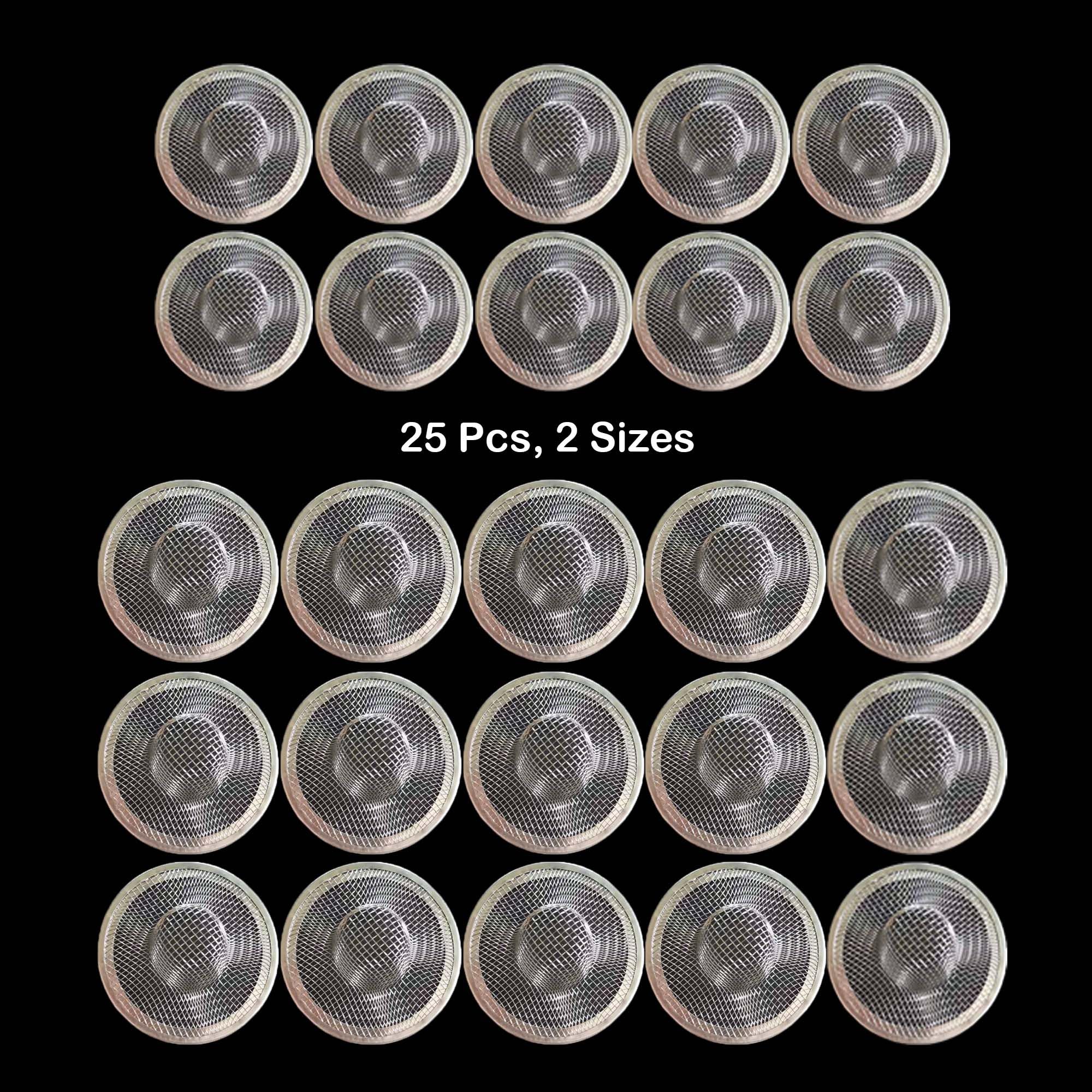 25PCS Bathroom Mesh Sink Drain Strainer (25 Count)